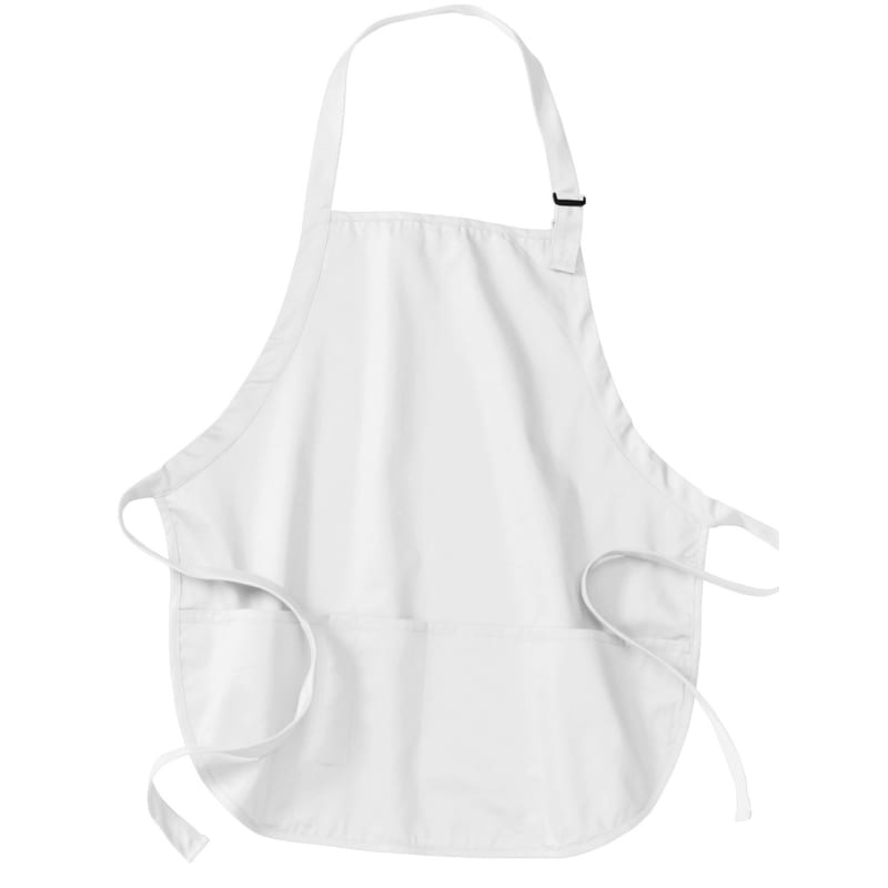 Port Authority Medium-Length Apron With Pouch Pockets. 62
