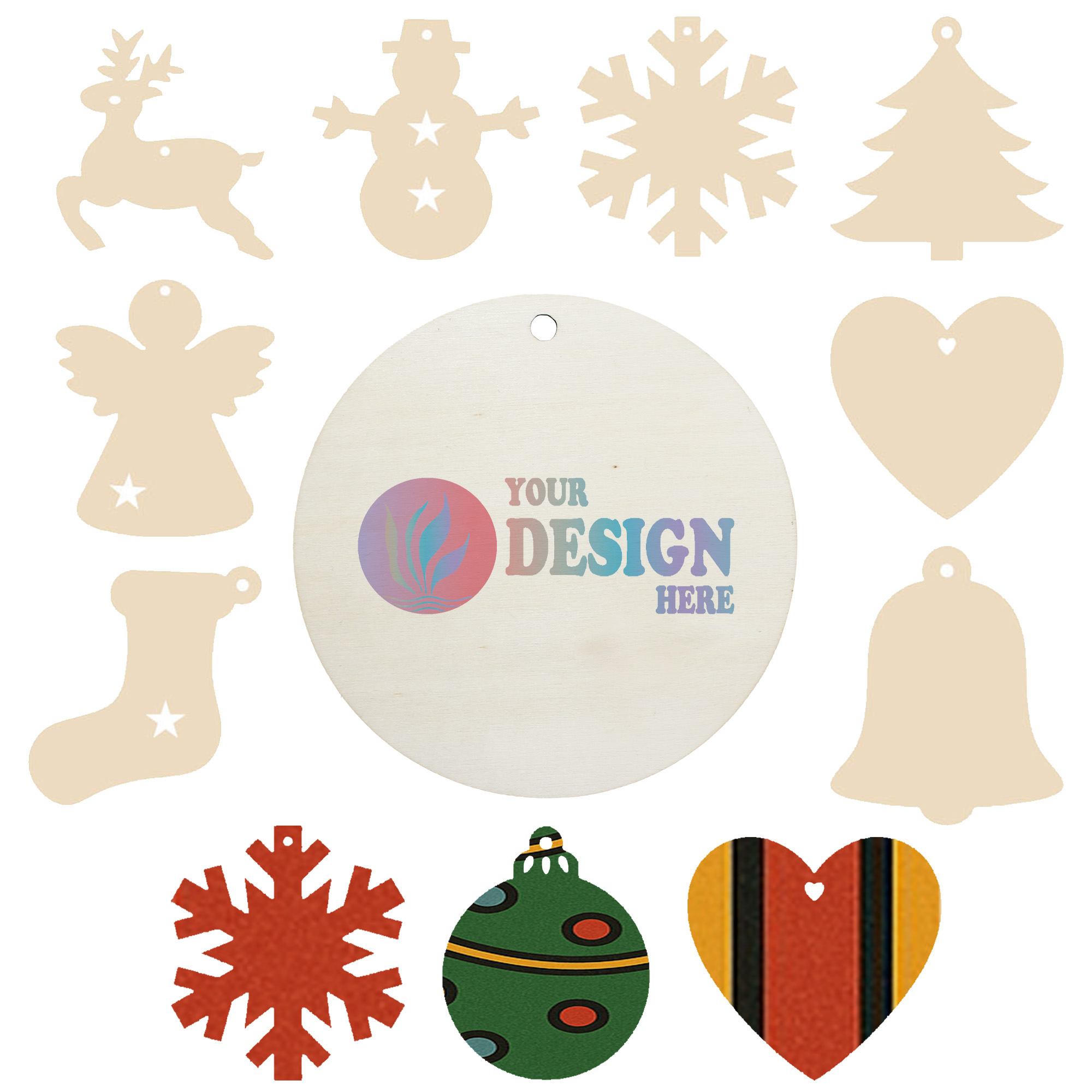 Wood Christmas Ornament 5