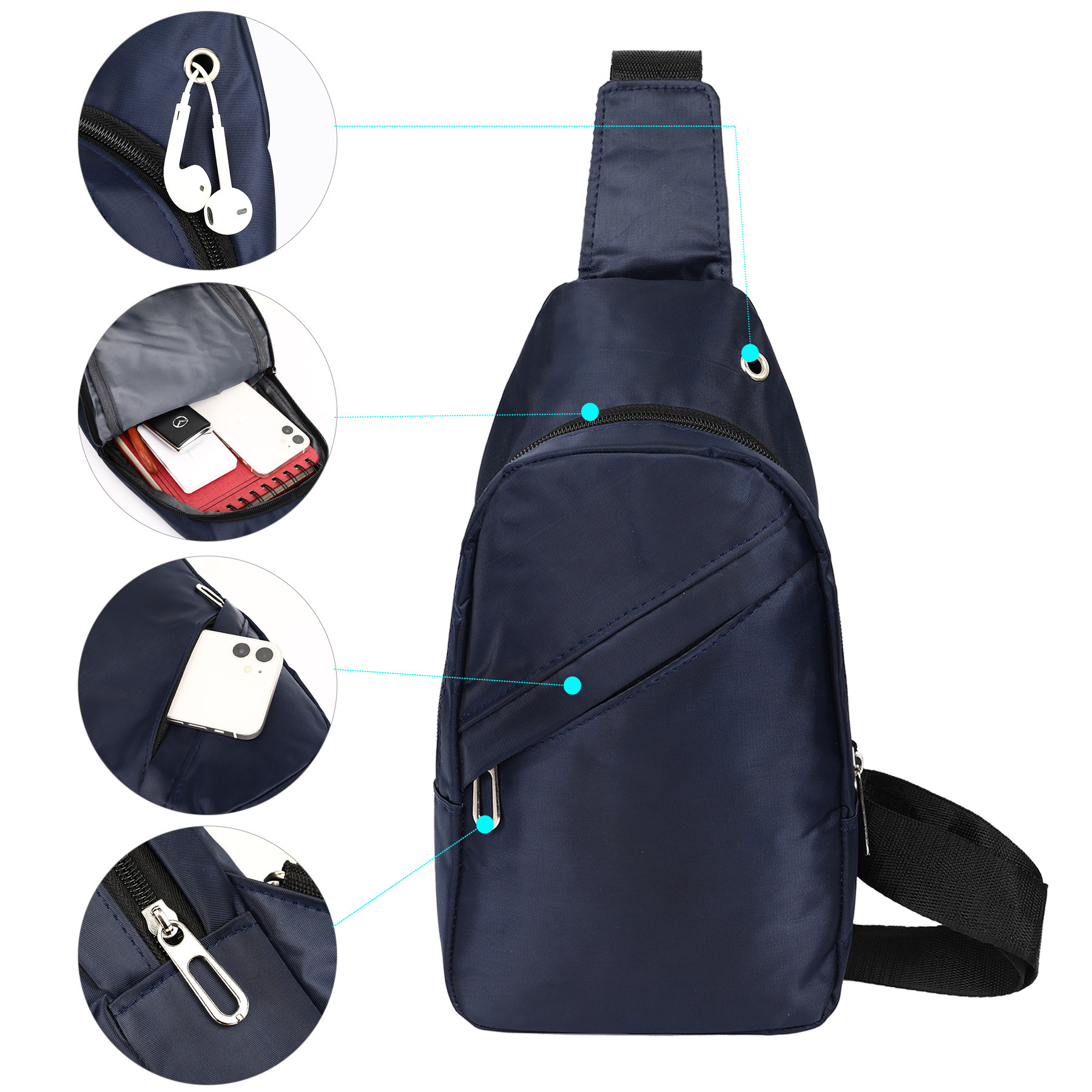 Durable Crossbody Sling Bag Backpack 4