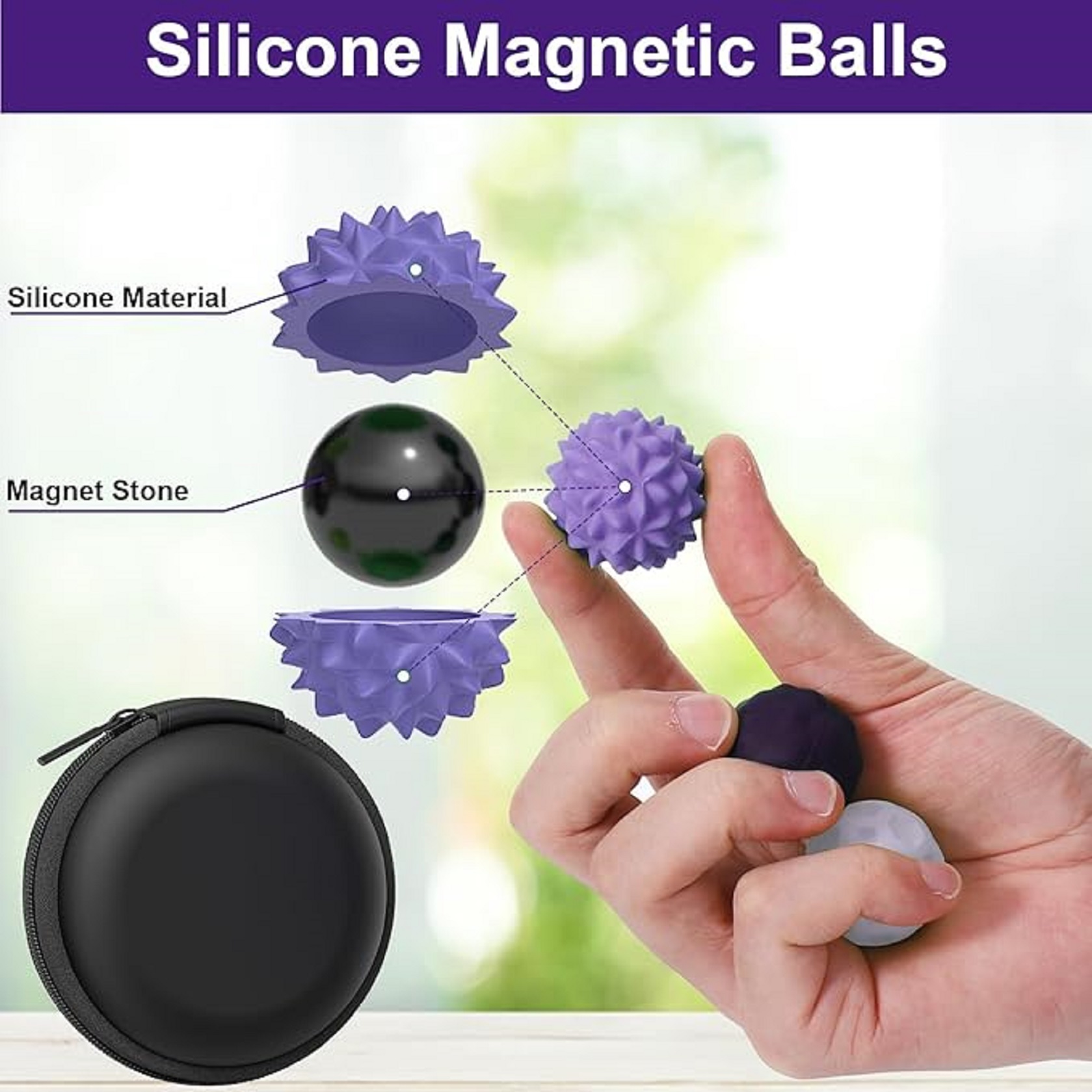 Magnetic Sensory Fidget Ball 3