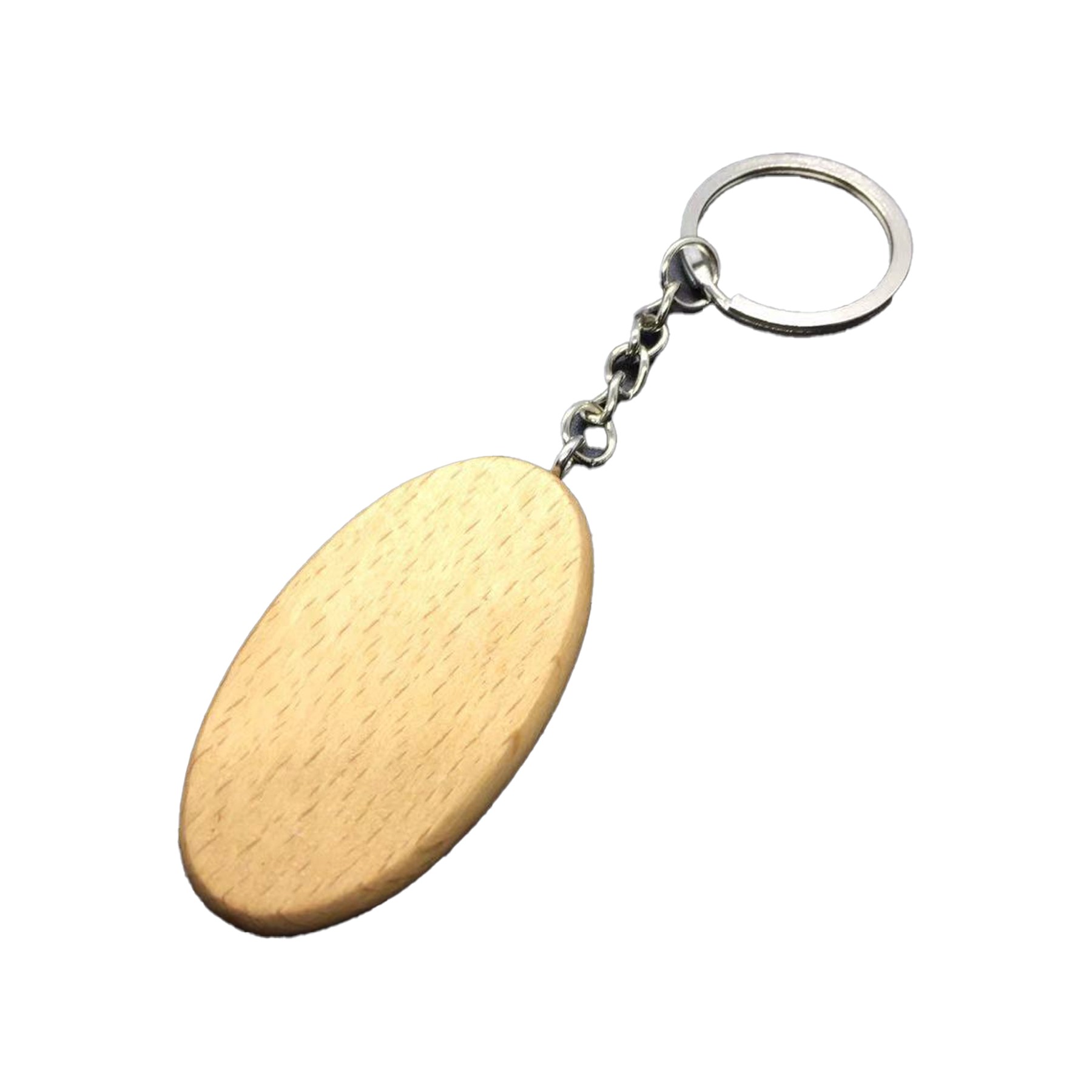Laser Engraved Wooden Key Chain 7