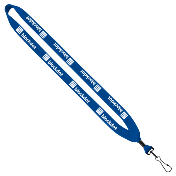 3/4" Cotton Lanyard with Metal Crimp & Swivel Snap Hook 4
