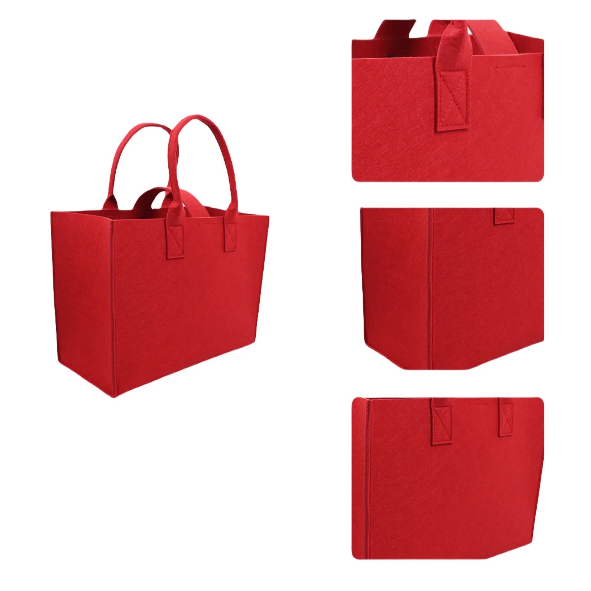 Eco-Friendly Felt Large Capacity Tote Bag, custom tote bag with logo imprint 3