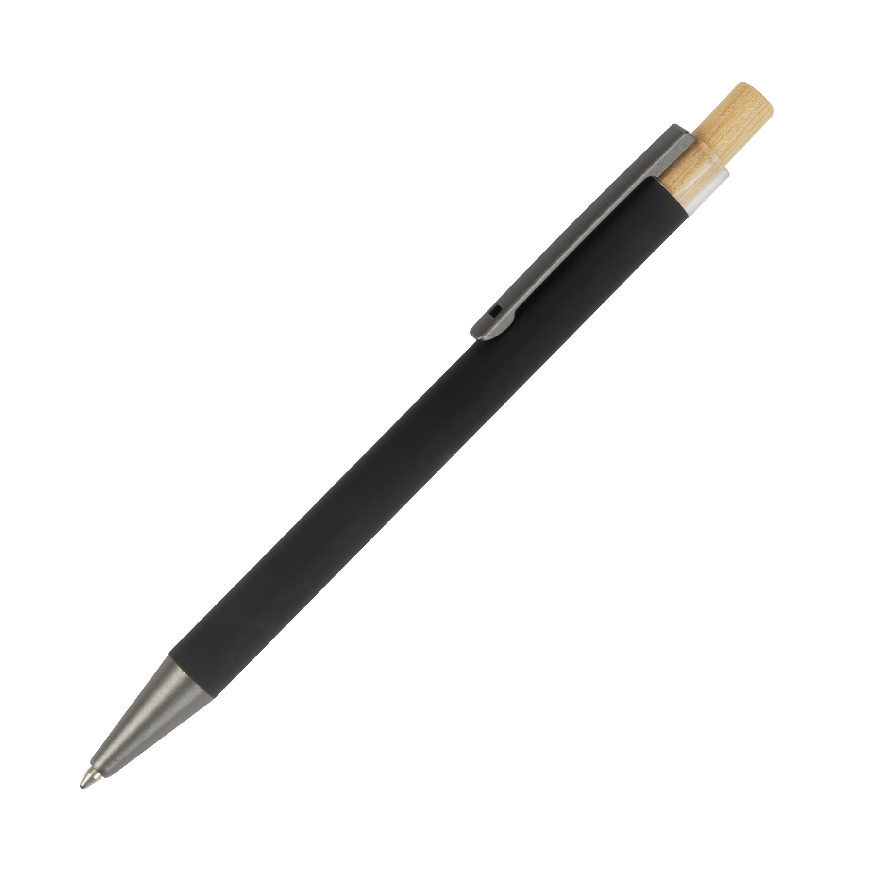 Arundi Recycled Aluminum Pen With Bamboo Plunger 71