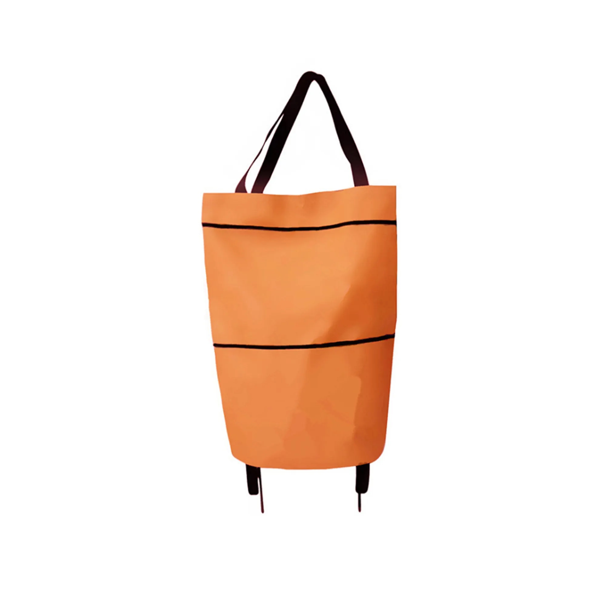 Foldable Shopping Bag With Wheel 10pcs 2