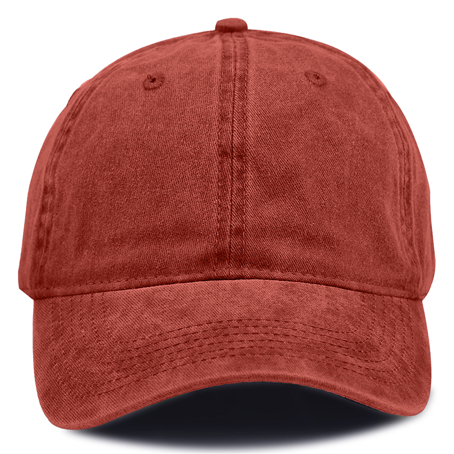 Stock Washed Cotton 6-Panel Baseball Cap w/ Metal Tuck 11