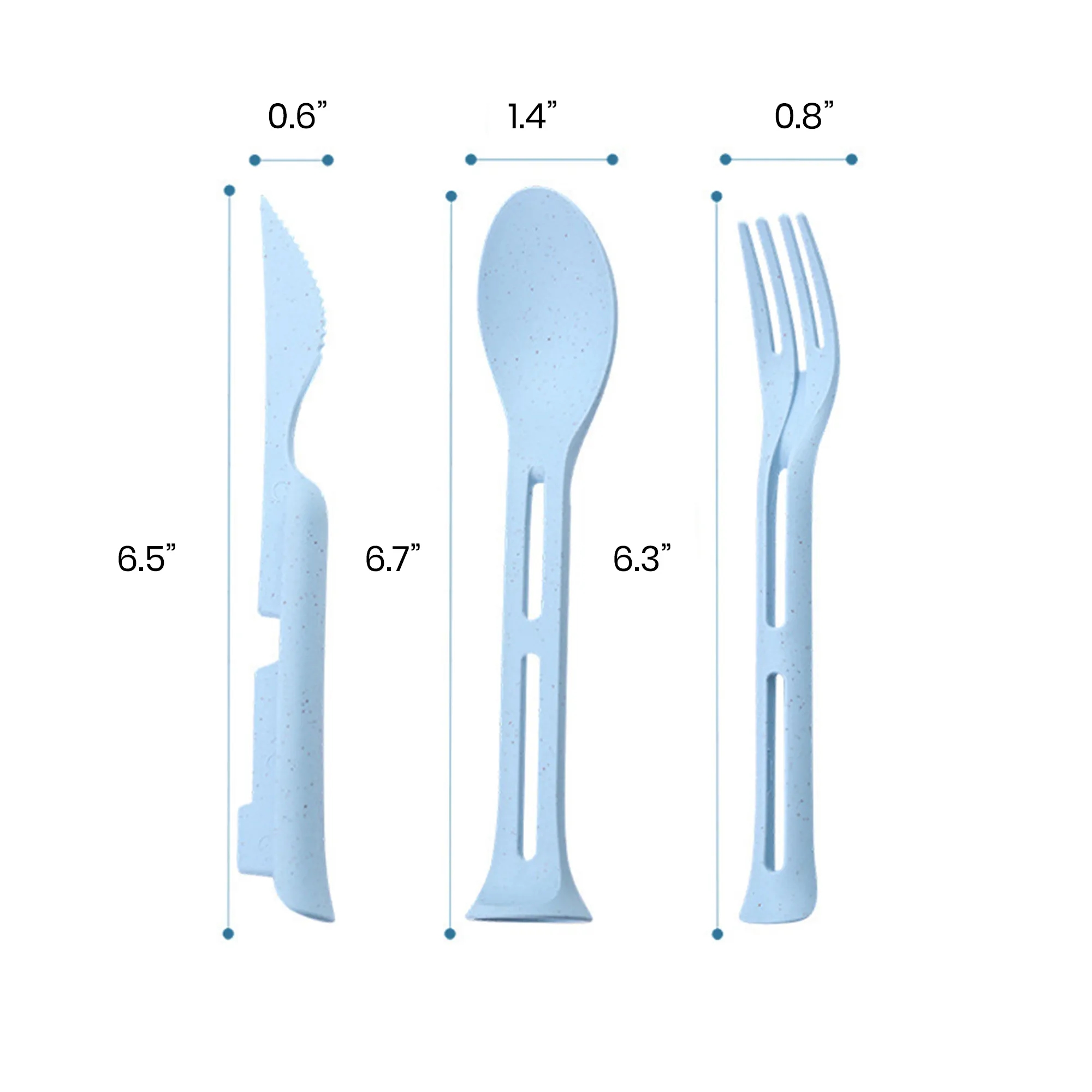 Safety Three in One Knife And Fork 5