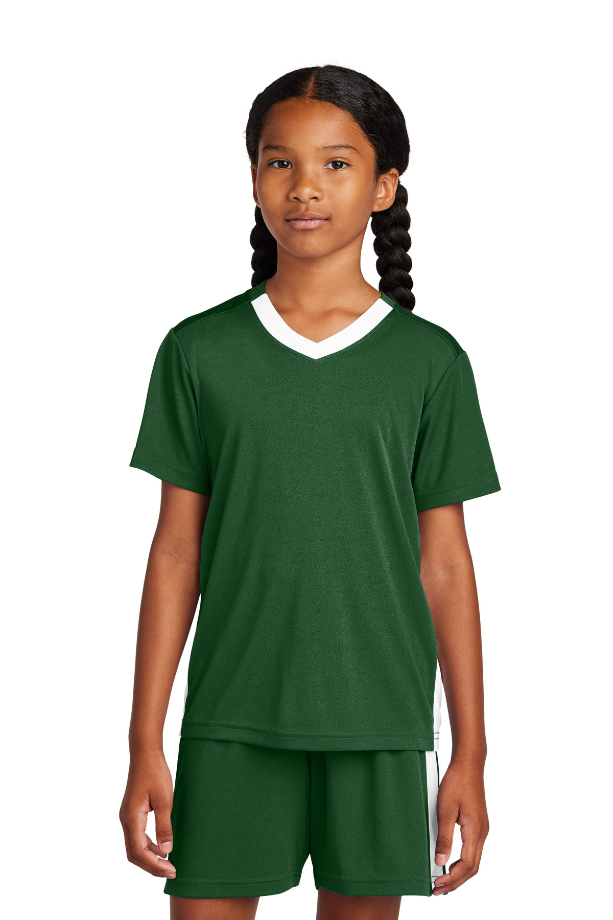 Sport-Tek Youth Competitor United V-Neck YST101 43