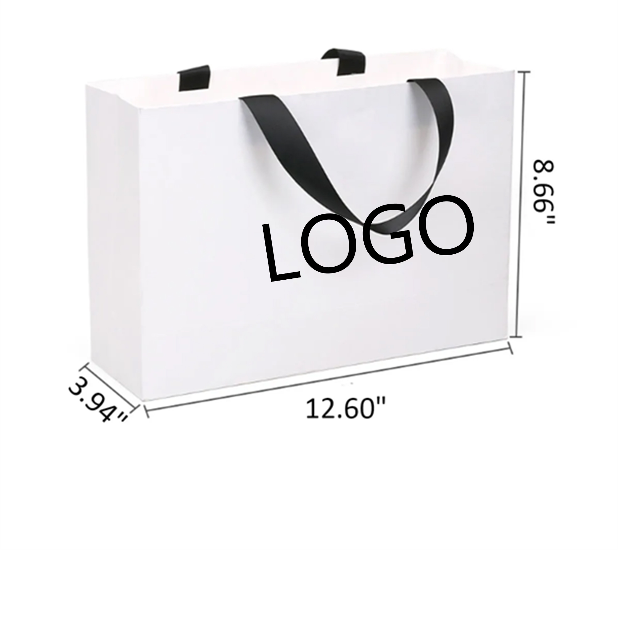White Paper Gift Bag 3