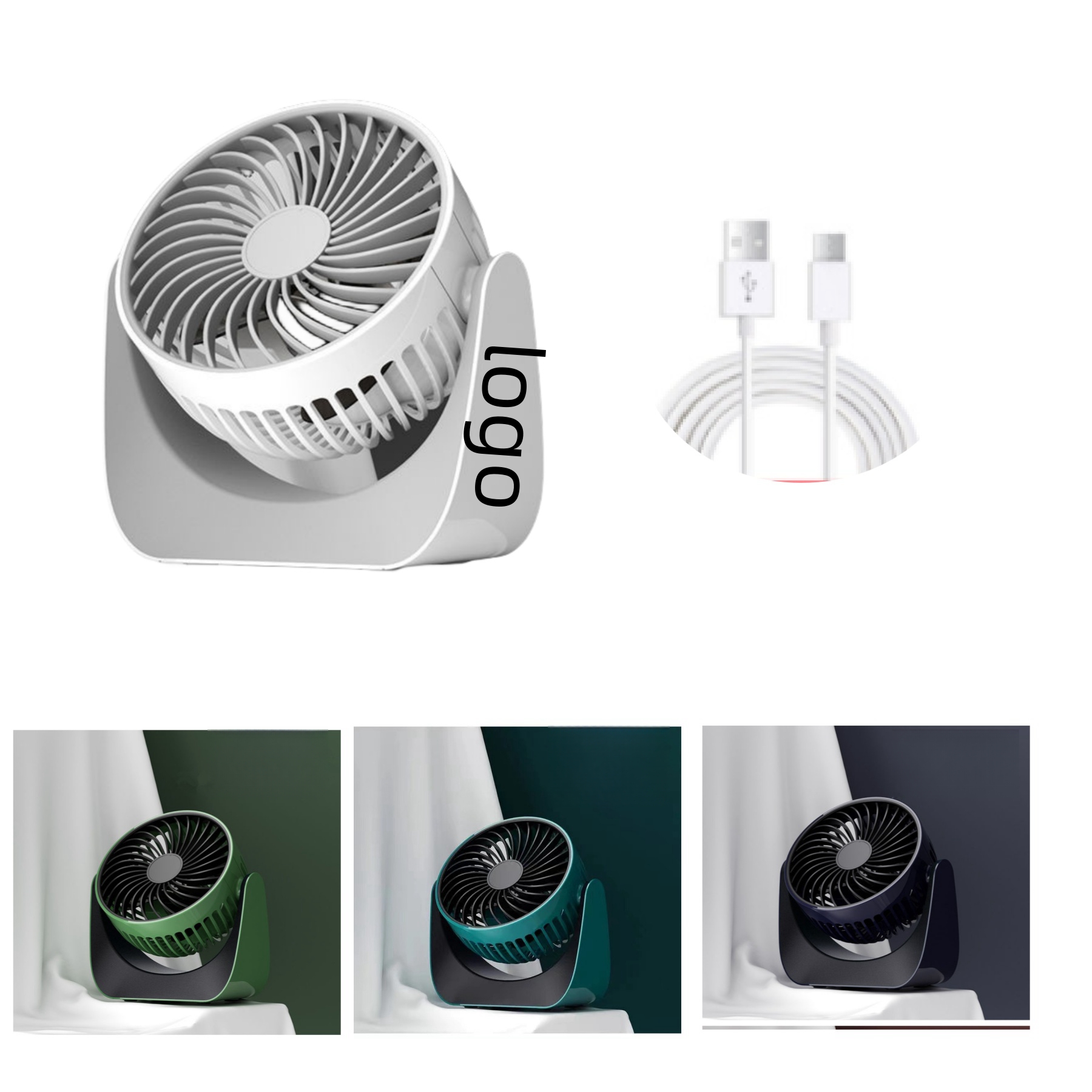 Basics 3 Speed Small Room Air Circulator Fan 1