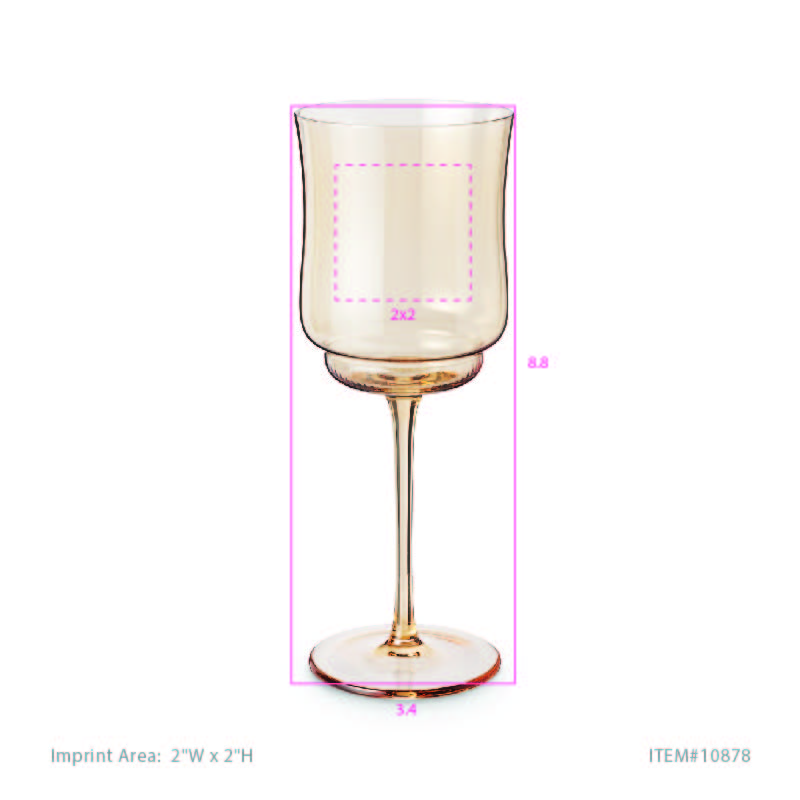 Twine Living® Tulip Stemmed Wine Glass, set of 2 10