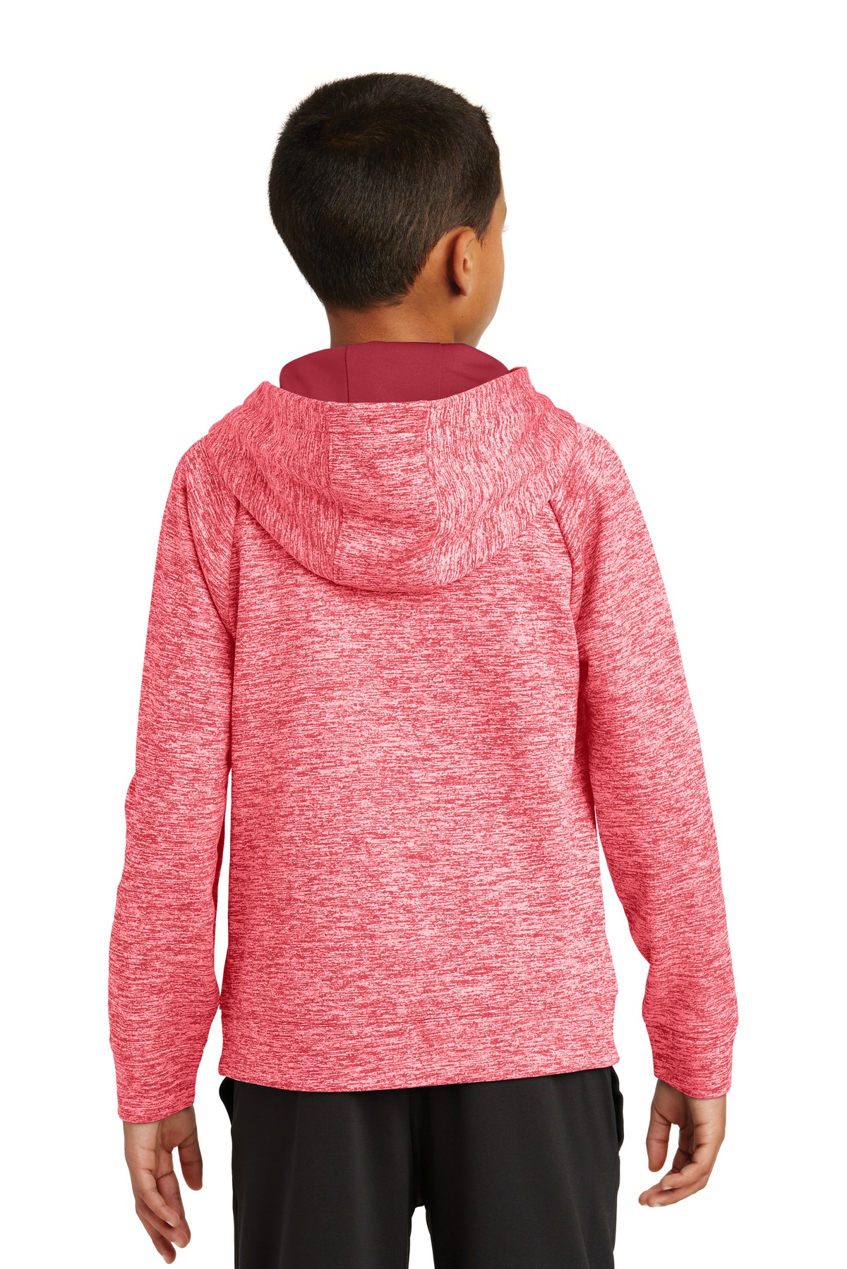 Sport-Tek Youth PosiCharge Electric Heather Fleece Hooded Pullover. YST225 35