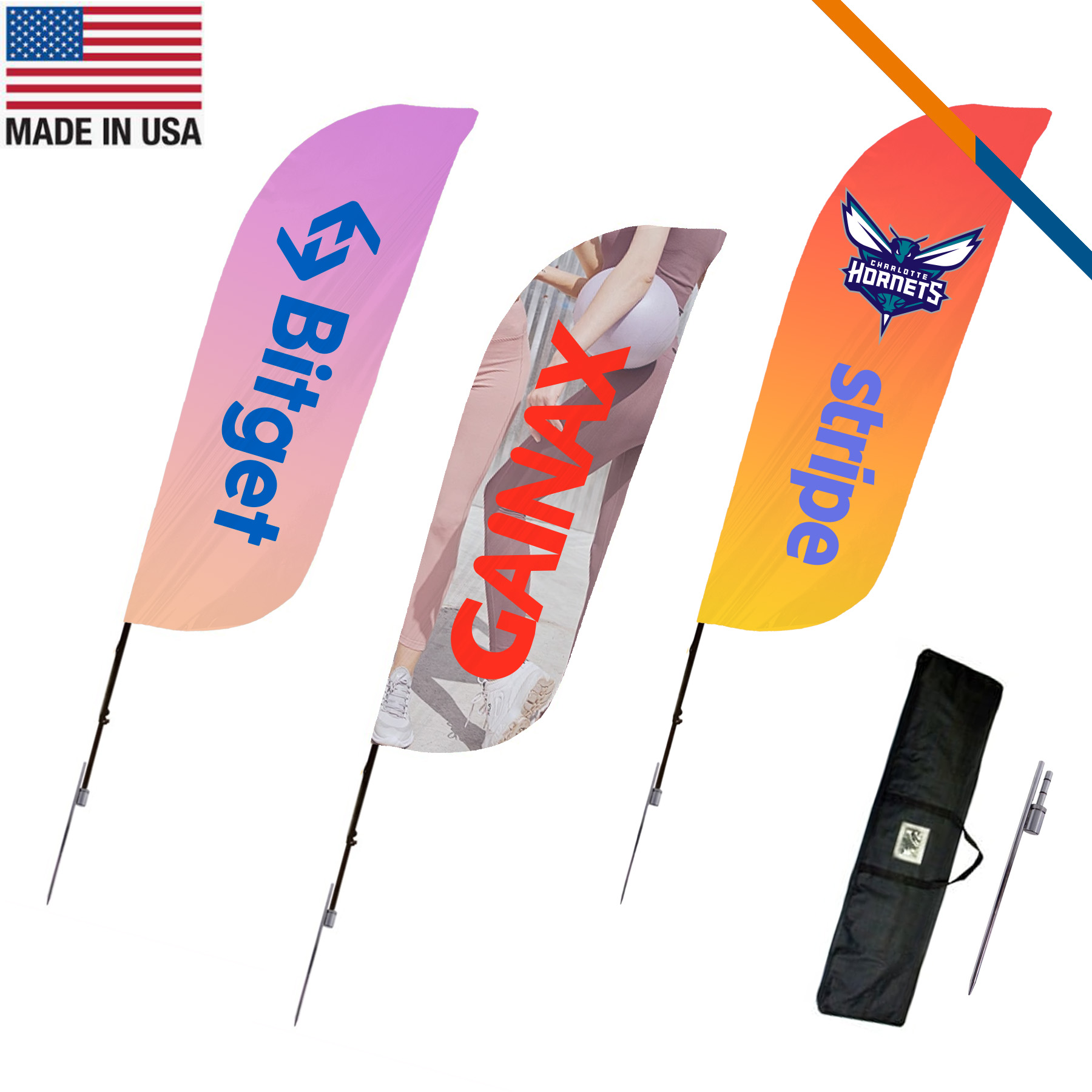 9' Wanda Double-Sided Feather Flag 2