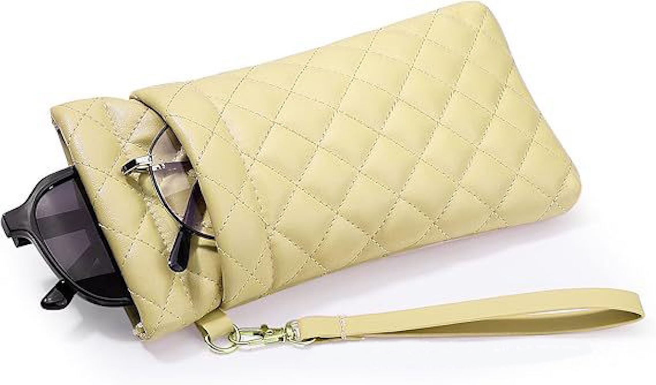 PU Sunglass Pouch with Double Storage Space & lanyard 6