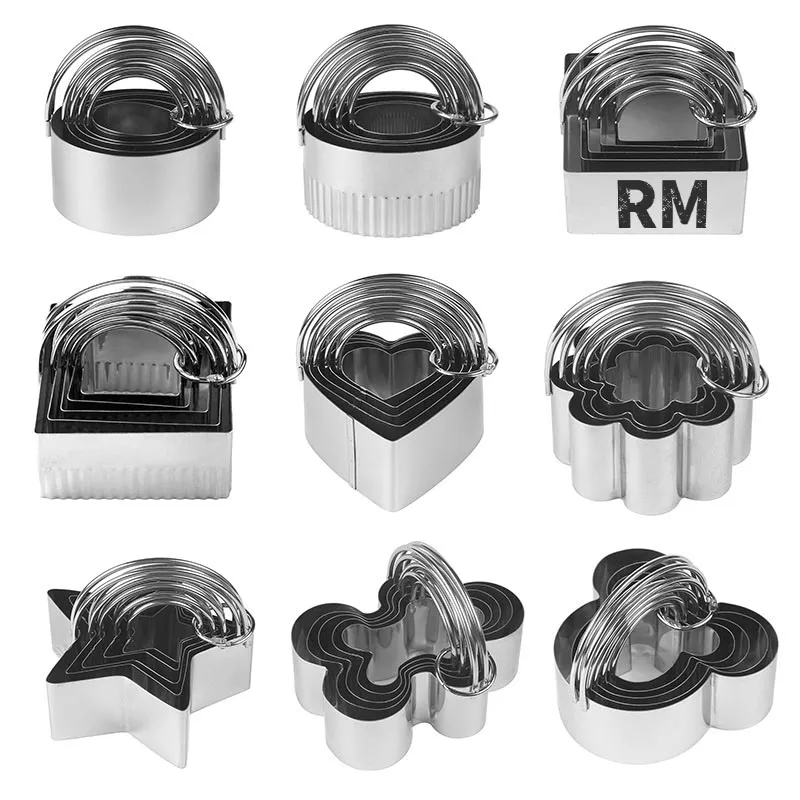 5 Pieces Biscuit Cutter Set With Handle 3
