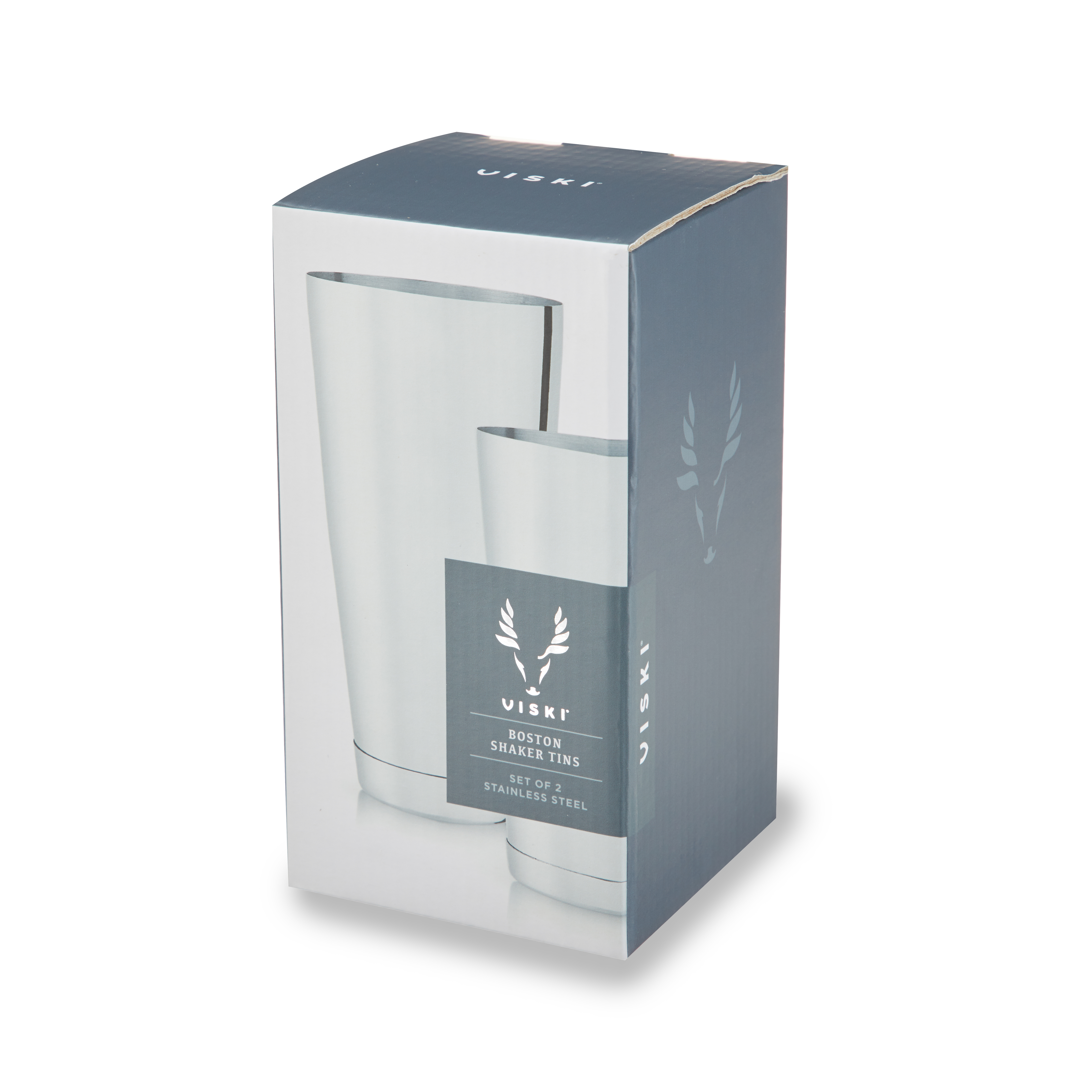 Viski® Stainless Shaker Tin Set 5