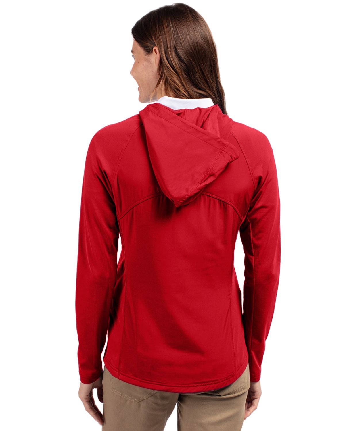 Cutter & Buck Adapt Recycled Soft Knit Stretch Womens Hybrid Full Zip Jacket 87