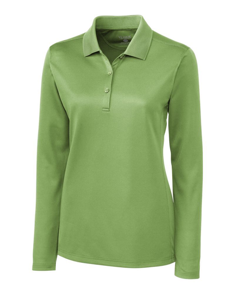 Clique Ice Pique Tech Womens Long Sleeve Polo 11