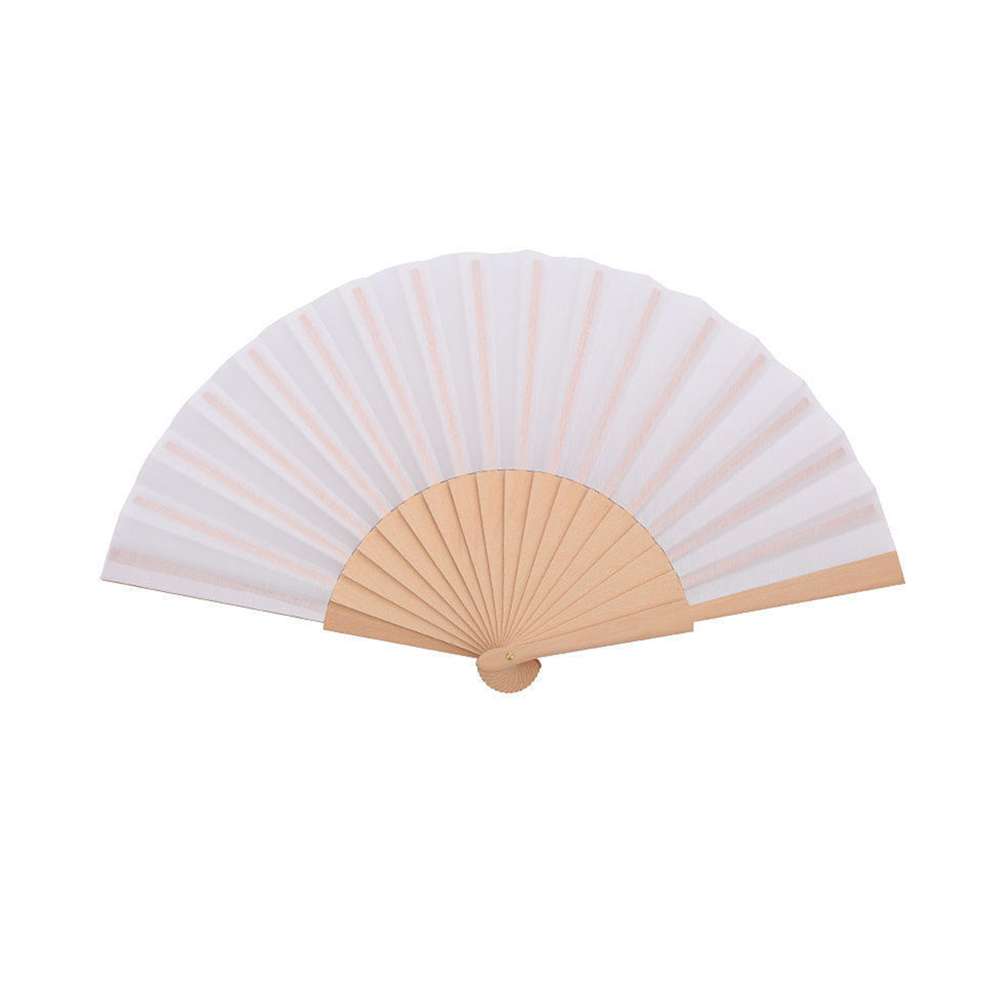 Full Color Bamboo Paper Folding Hand Fan 15 x 8.25" 2