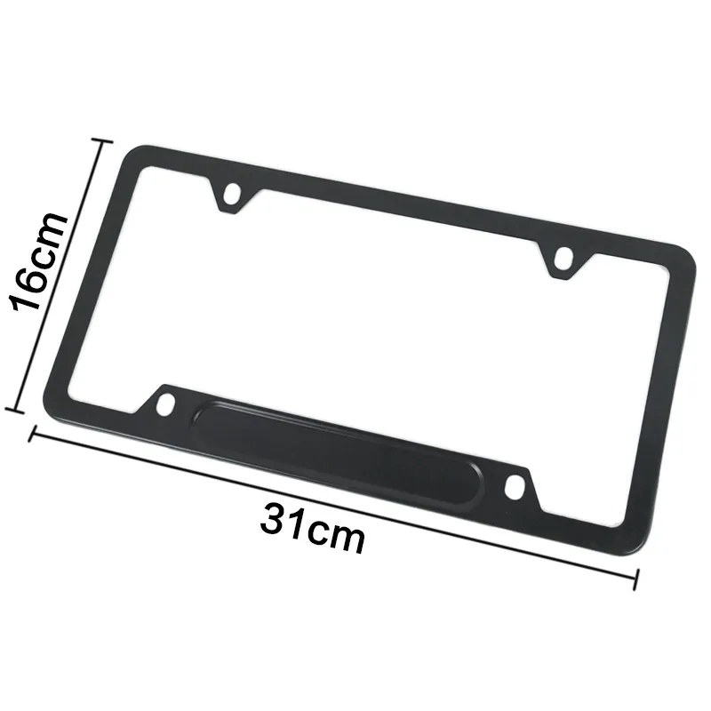 Grooved Aluminum Alloy American Car License Plate 2