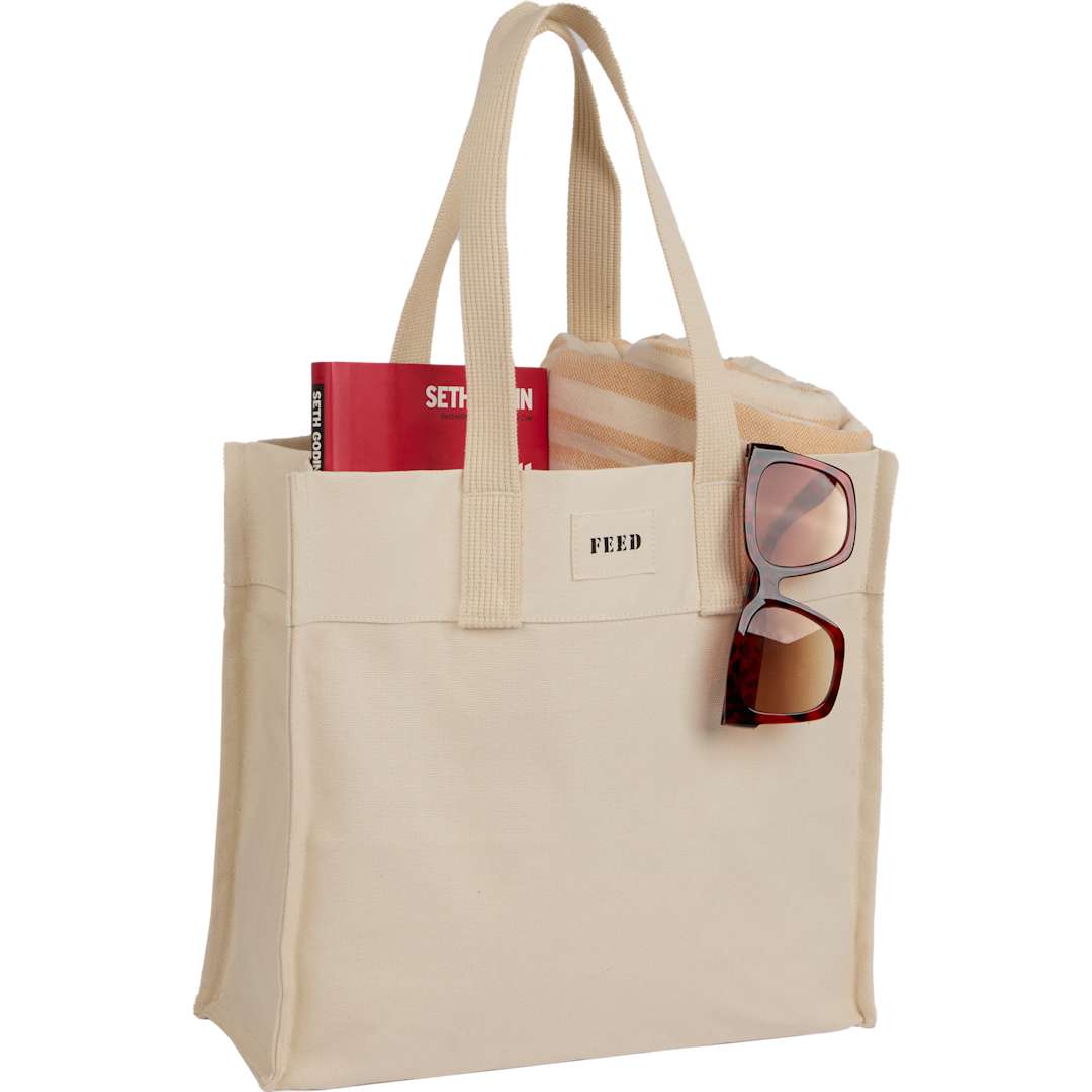 FEED Organic Cotton Market Tote, custom tote bag with logo imprint 69