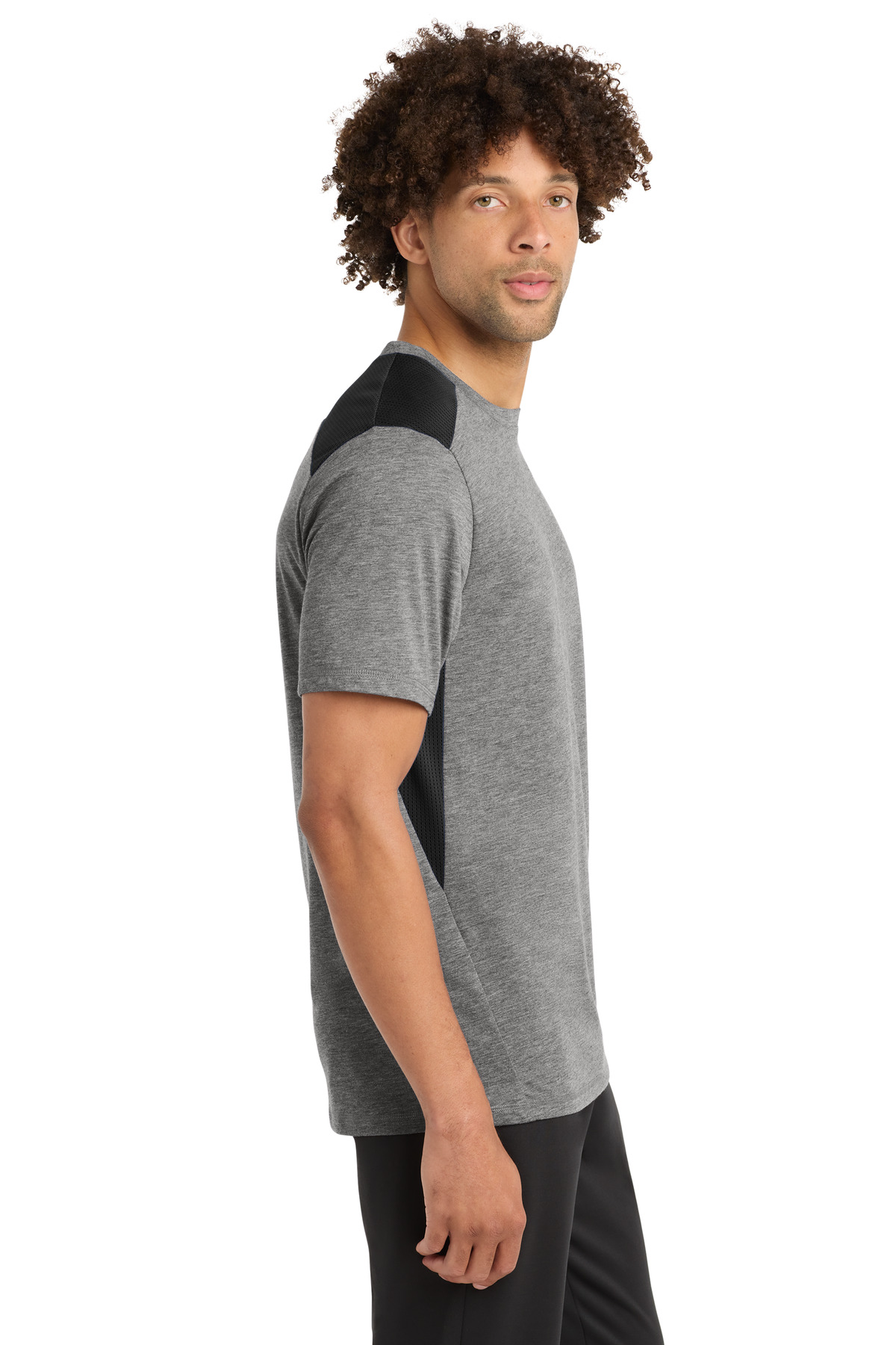 Sport-Tek PosiCharge Tri-Blend Wicking Draft Tee. ST410 32