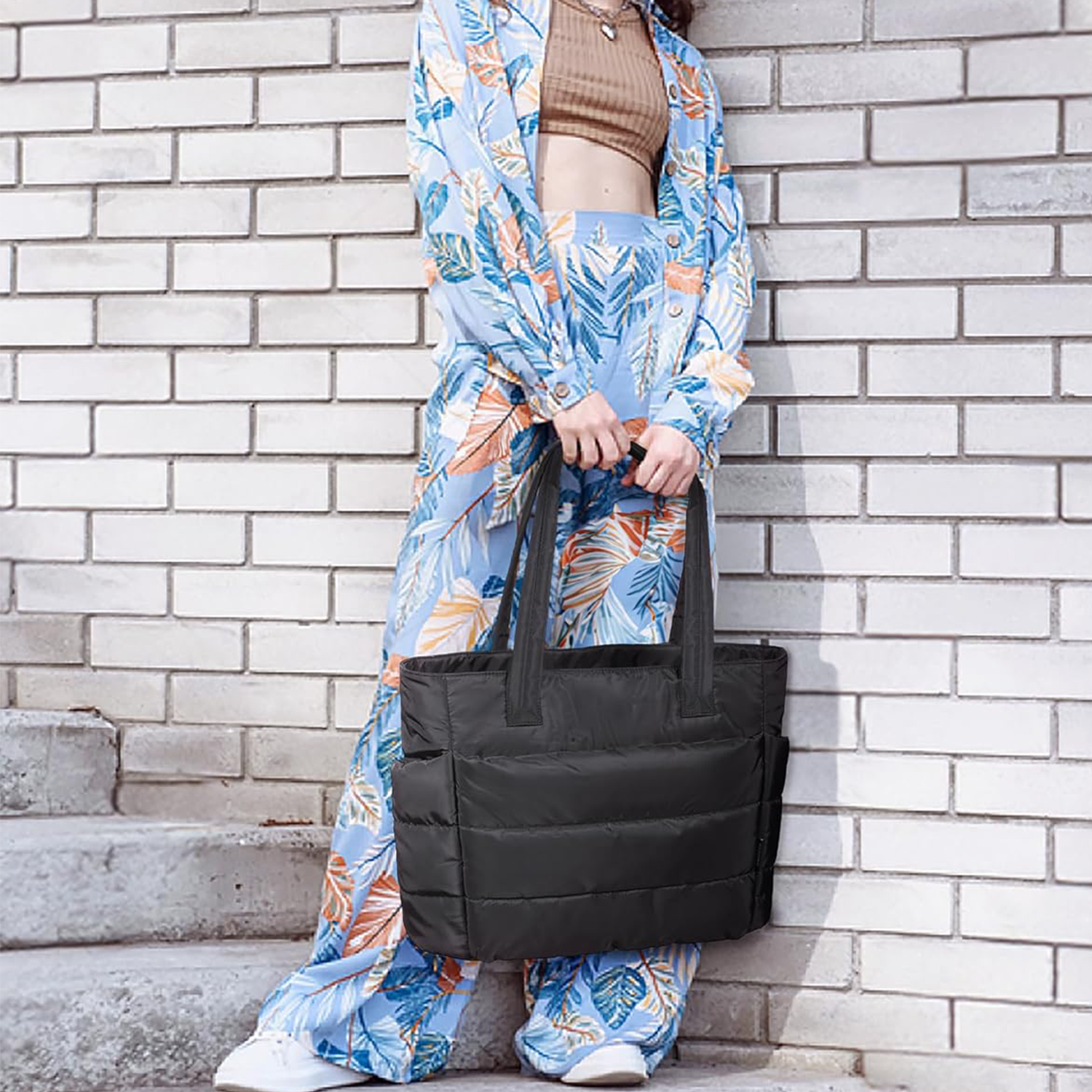 Lightweight Puffy Tote Bag 5