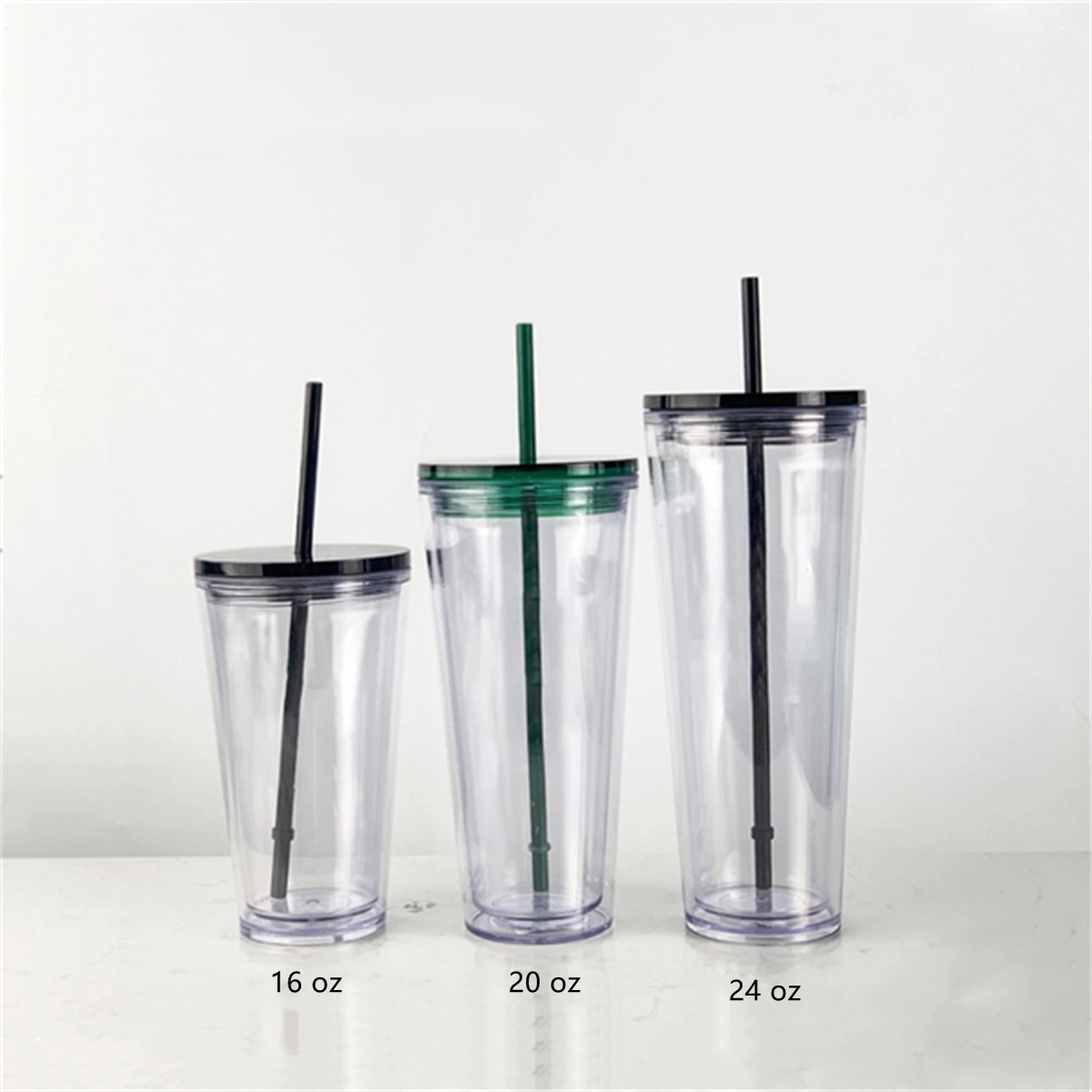 Insulated Travel Tumblers Double Wall Acrylic 3