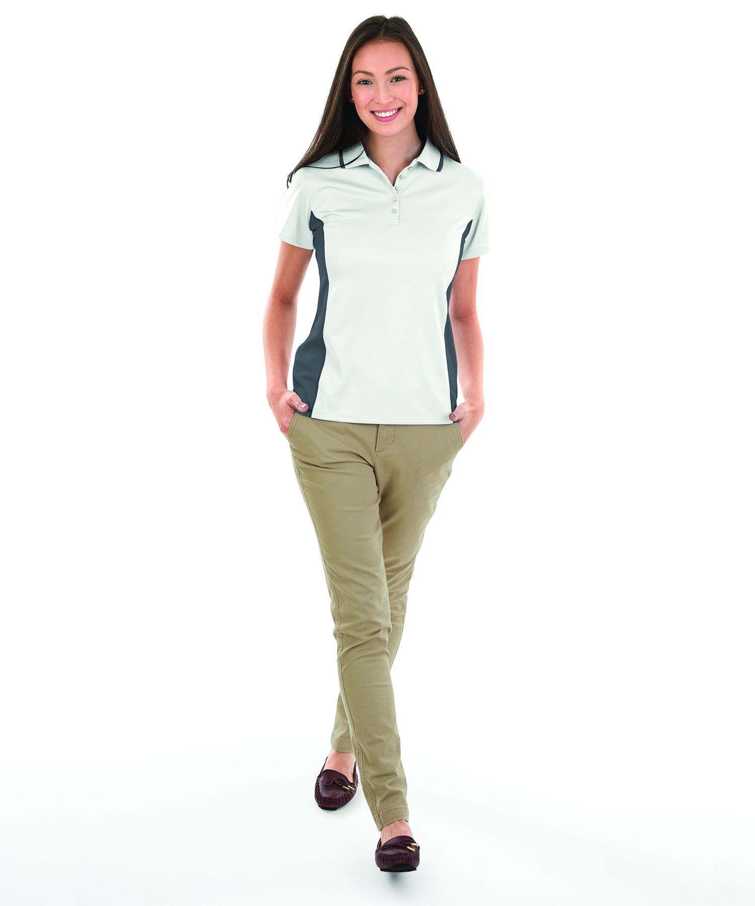 Women's Color Blocked Wicking Polo 28