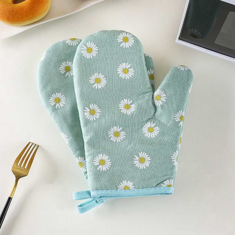 Cotton Linen Oven Glove 2