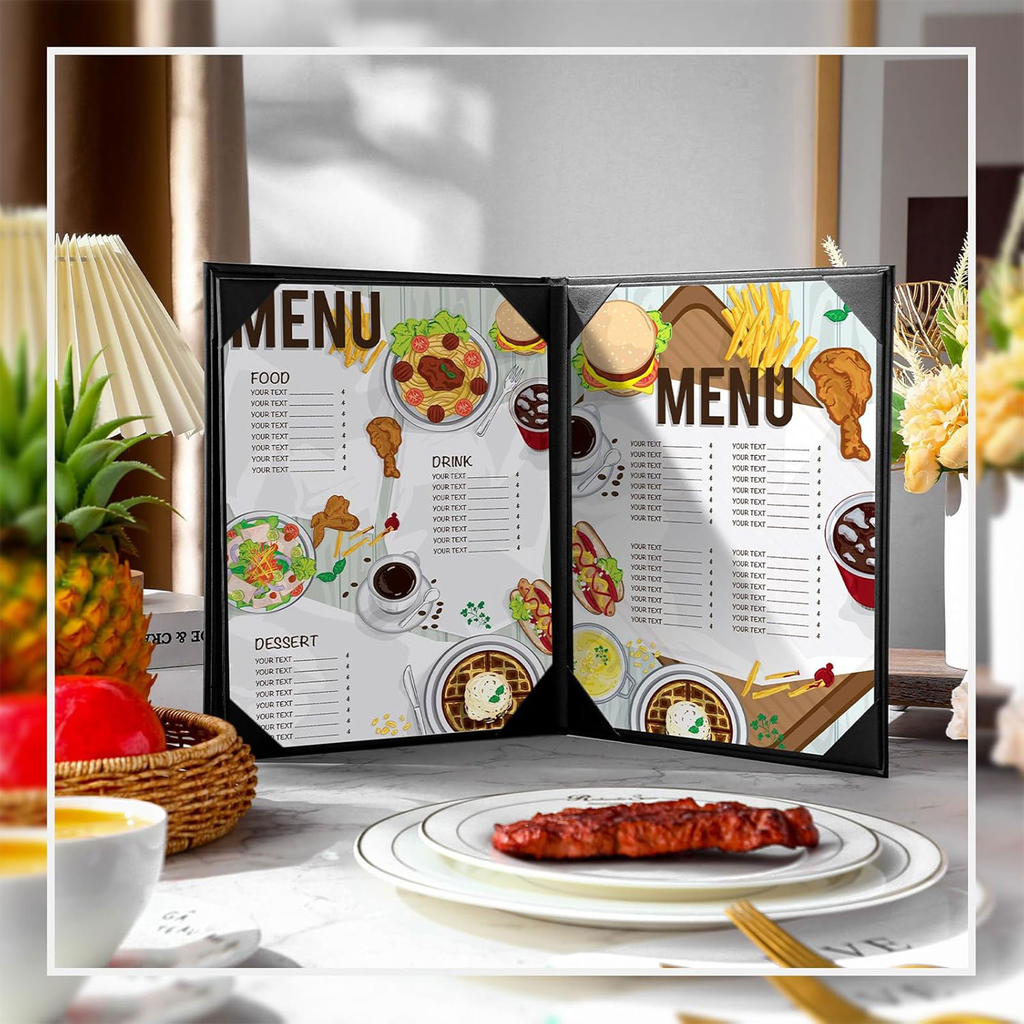 Restaurant Menu Covers Holders 4