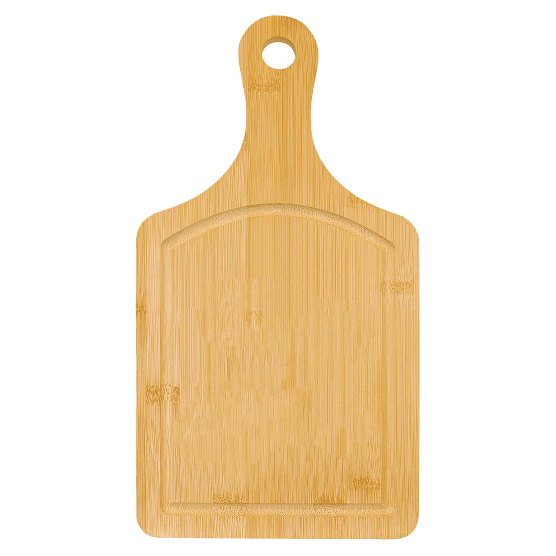 13" x 7" Bamboo Cutting Board Paddle Shape with Juice Groove 2