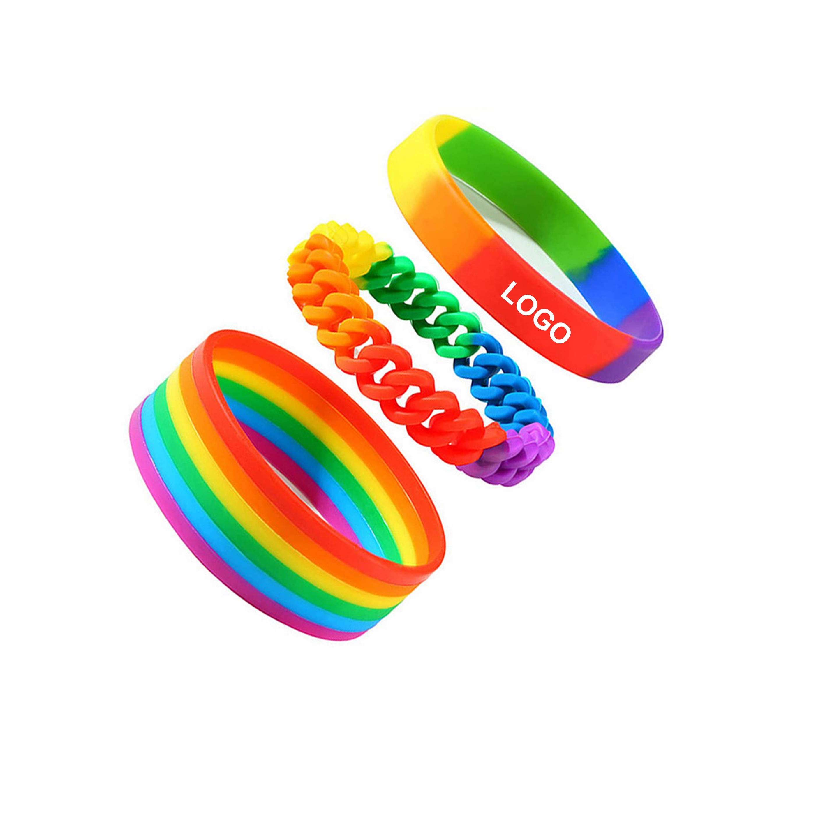 Rainbow Pride Silicone Wristband 14