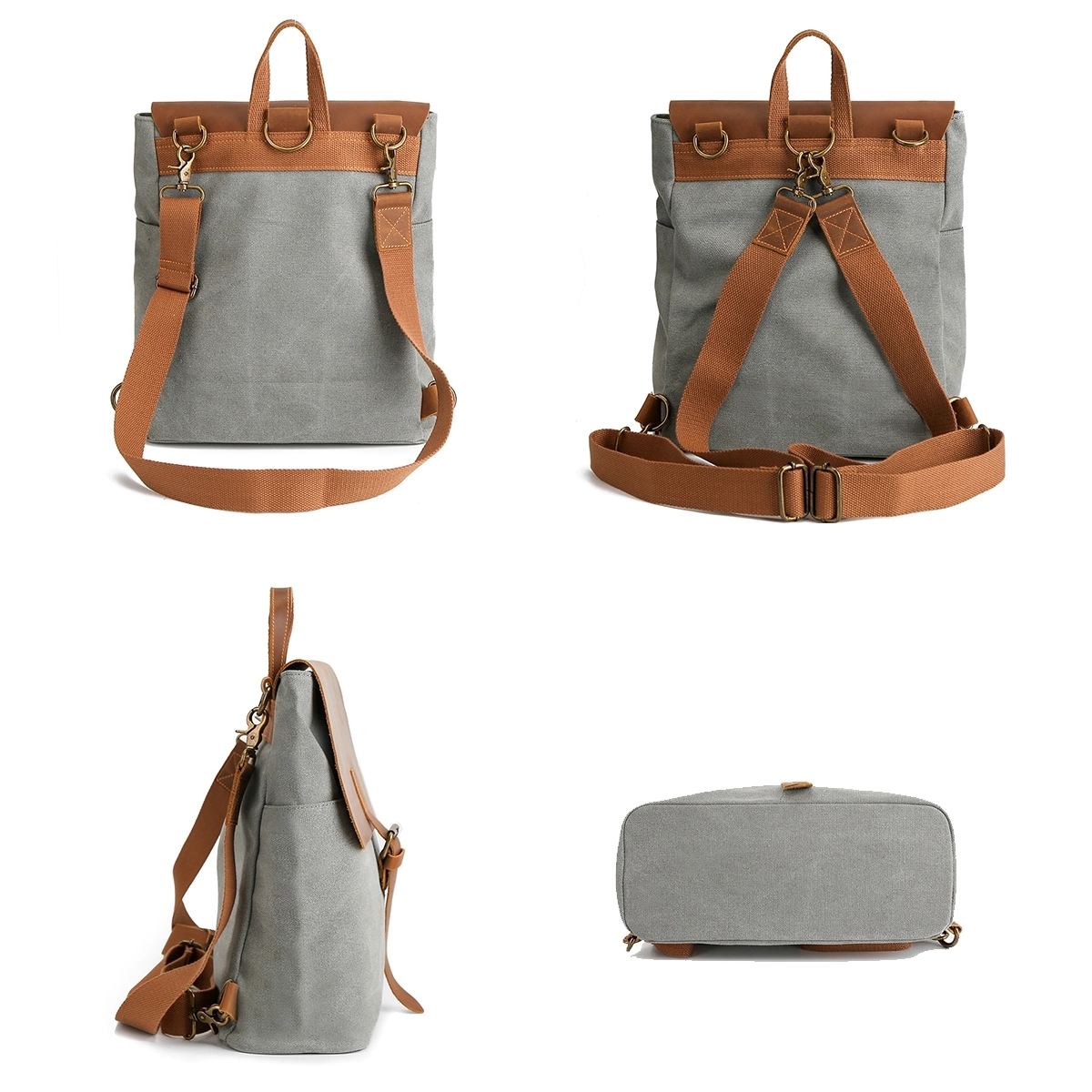 Canvas One Shoulder Crossbody Backpack 5