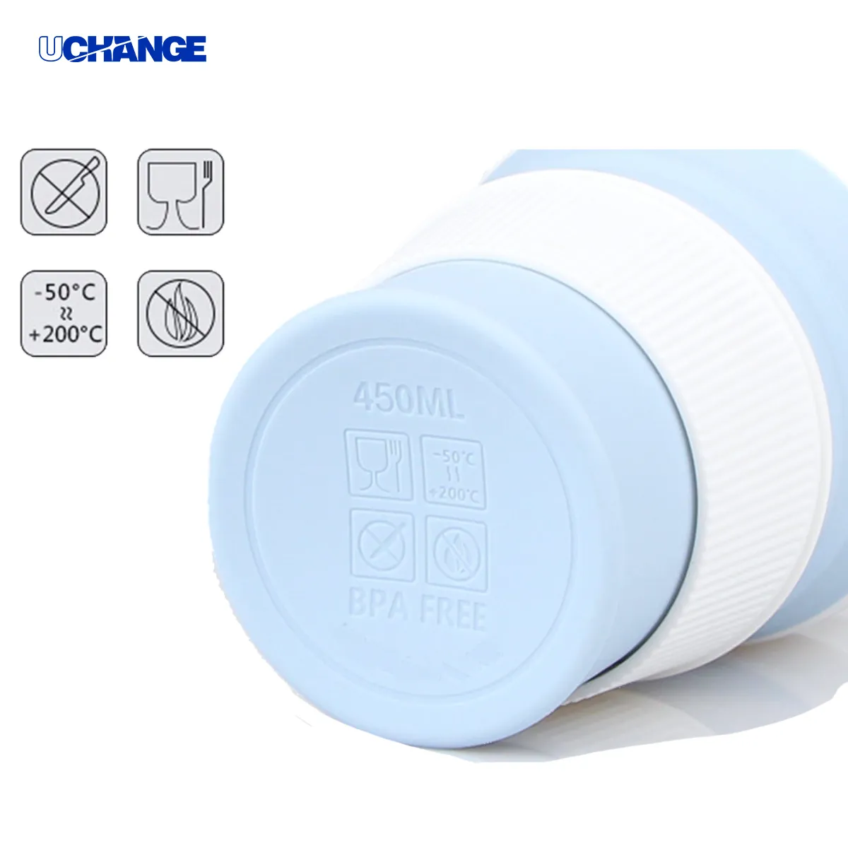 Collapsible Silicone Travel Cup With Straw And Handle 3