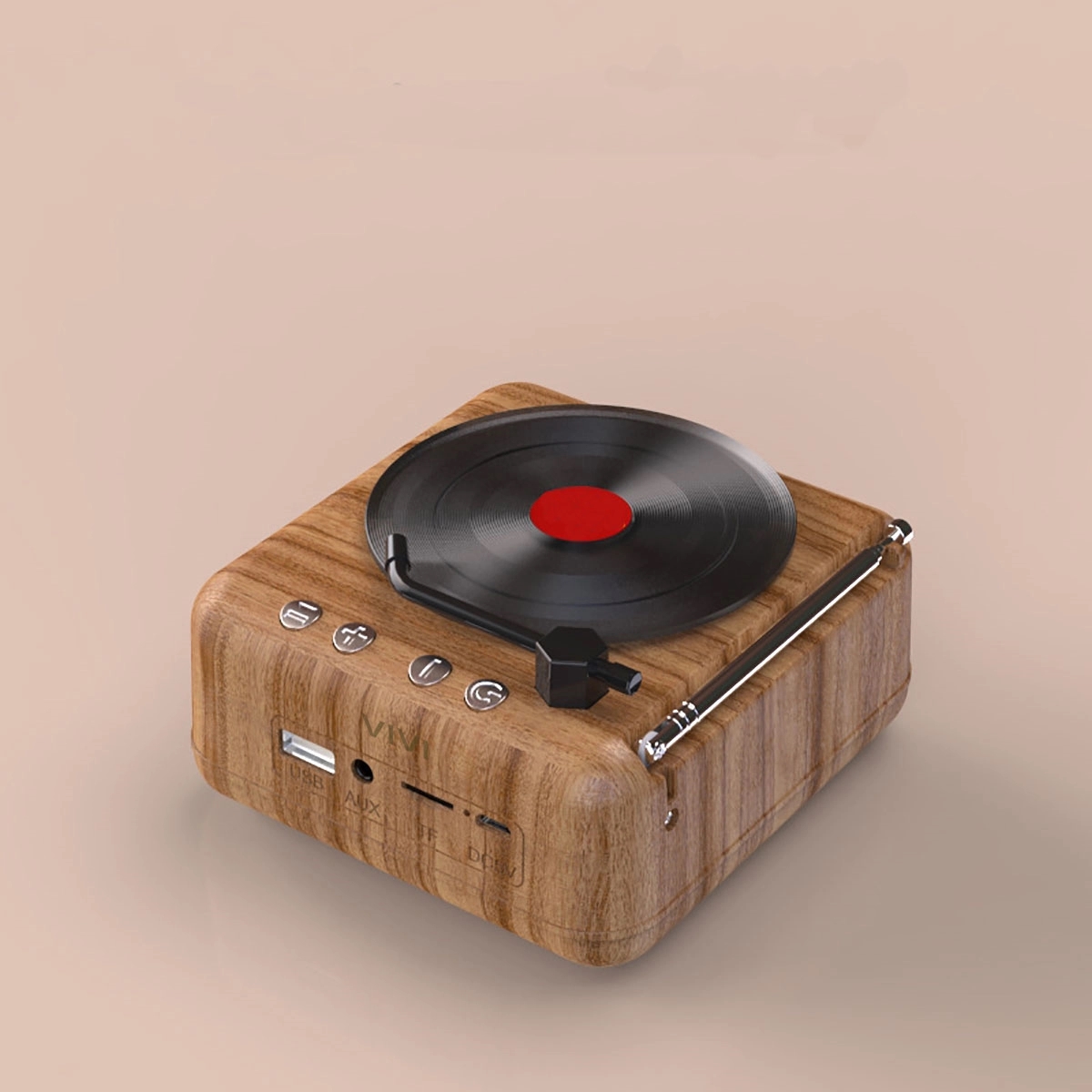 Old Fashioned Record Player Style Bluetooth Speaker 3
