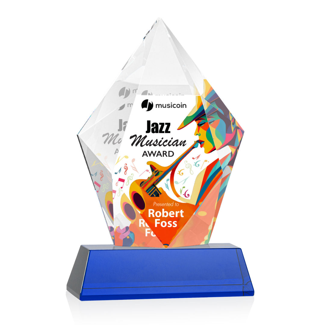 Devron VividPrint™ Award on Base - Blue 16