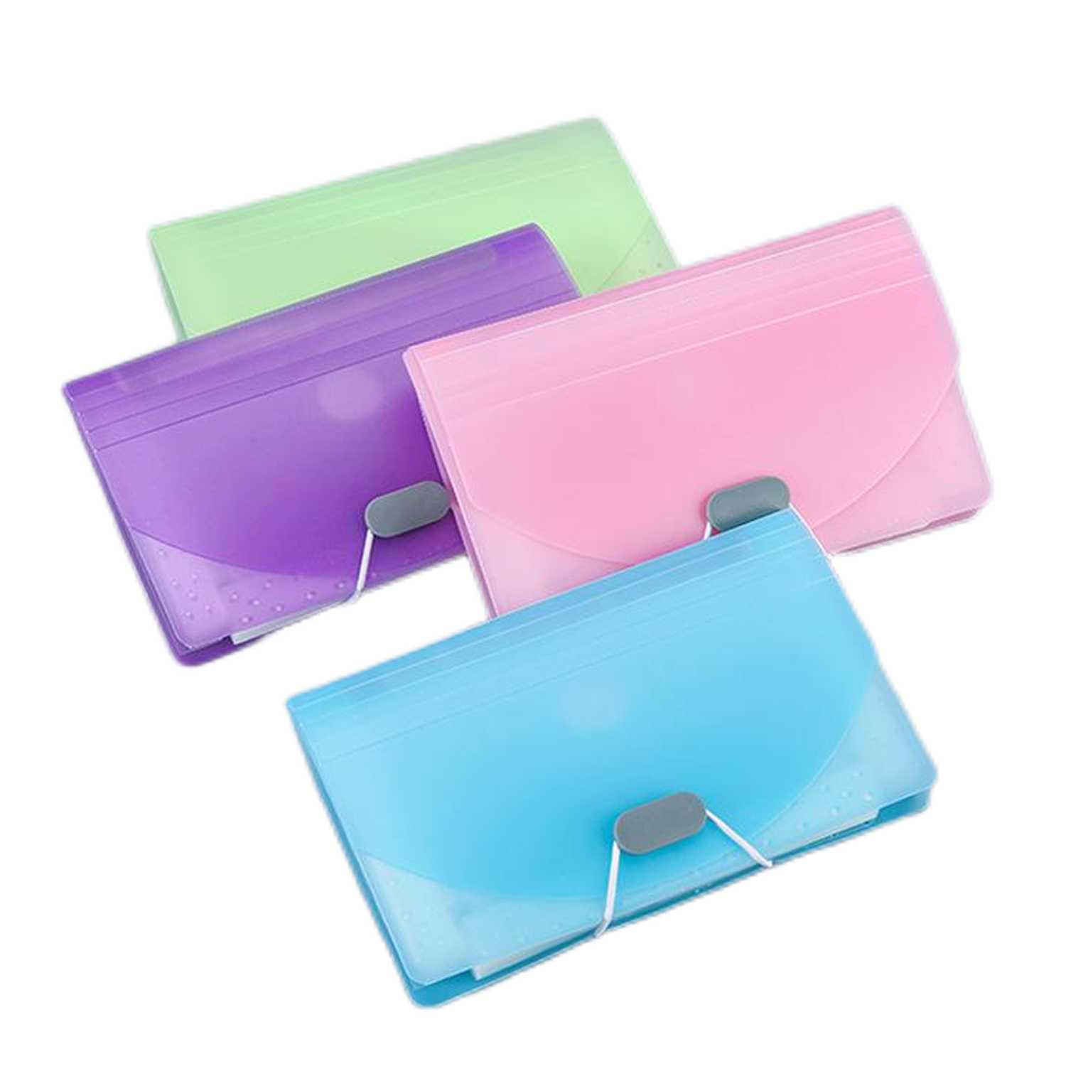Candy Color 13-Grid A6 File Folder Mini Accordion Purse 4