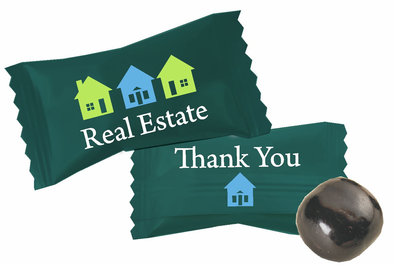 Chocolate Buttermints in Real Estate Assortment Wrappers 2