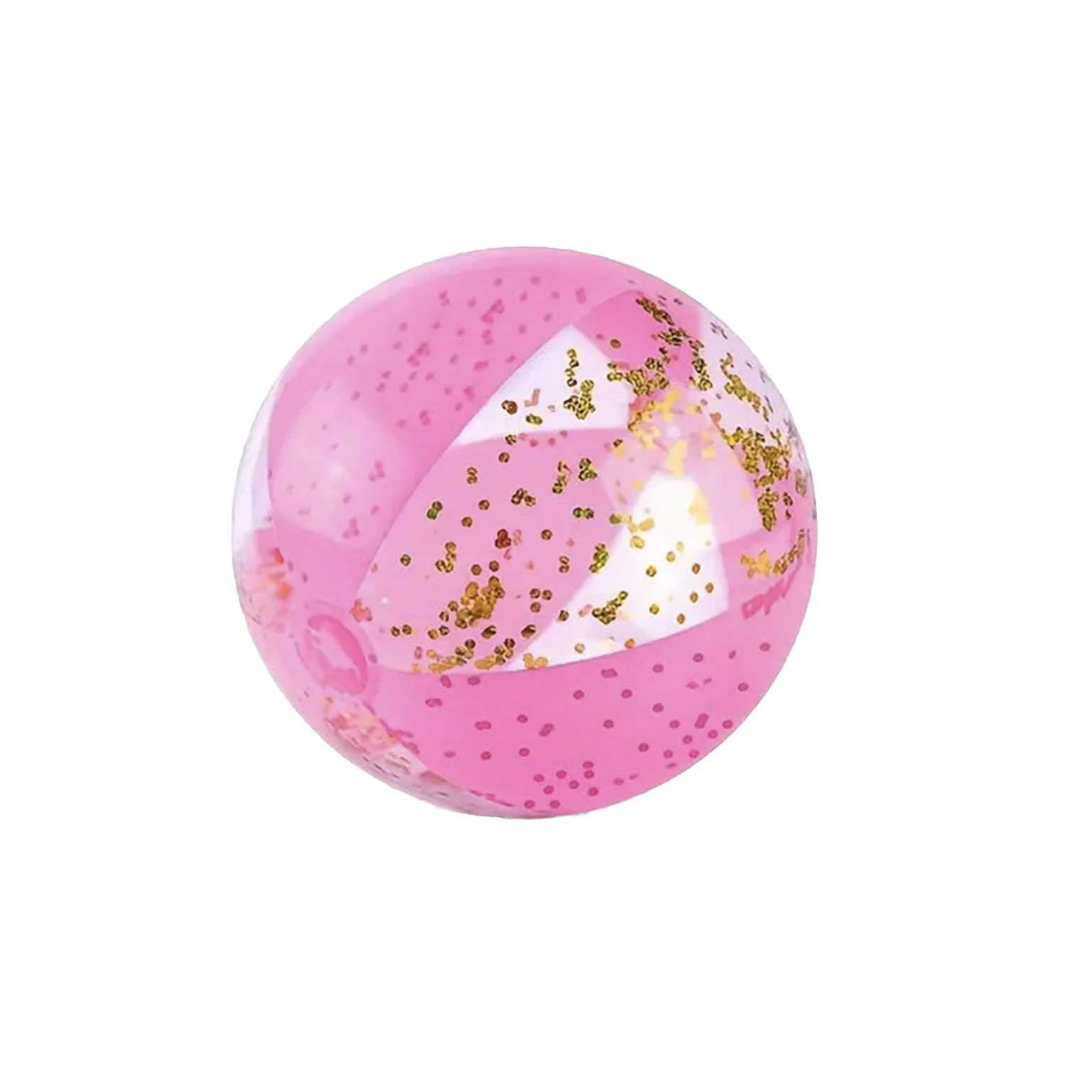 16/24in PVC Inflatable Beach Ball - Transparent Glitter Toy 15