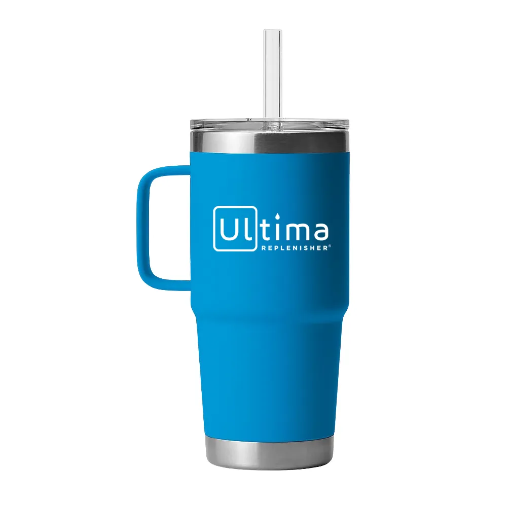 25oz. Insulated Tumbler with Handle and Straw 12