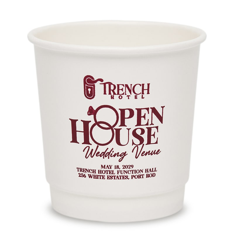 Custom 4 Oz. Double Wall Paper Hot Cups 9