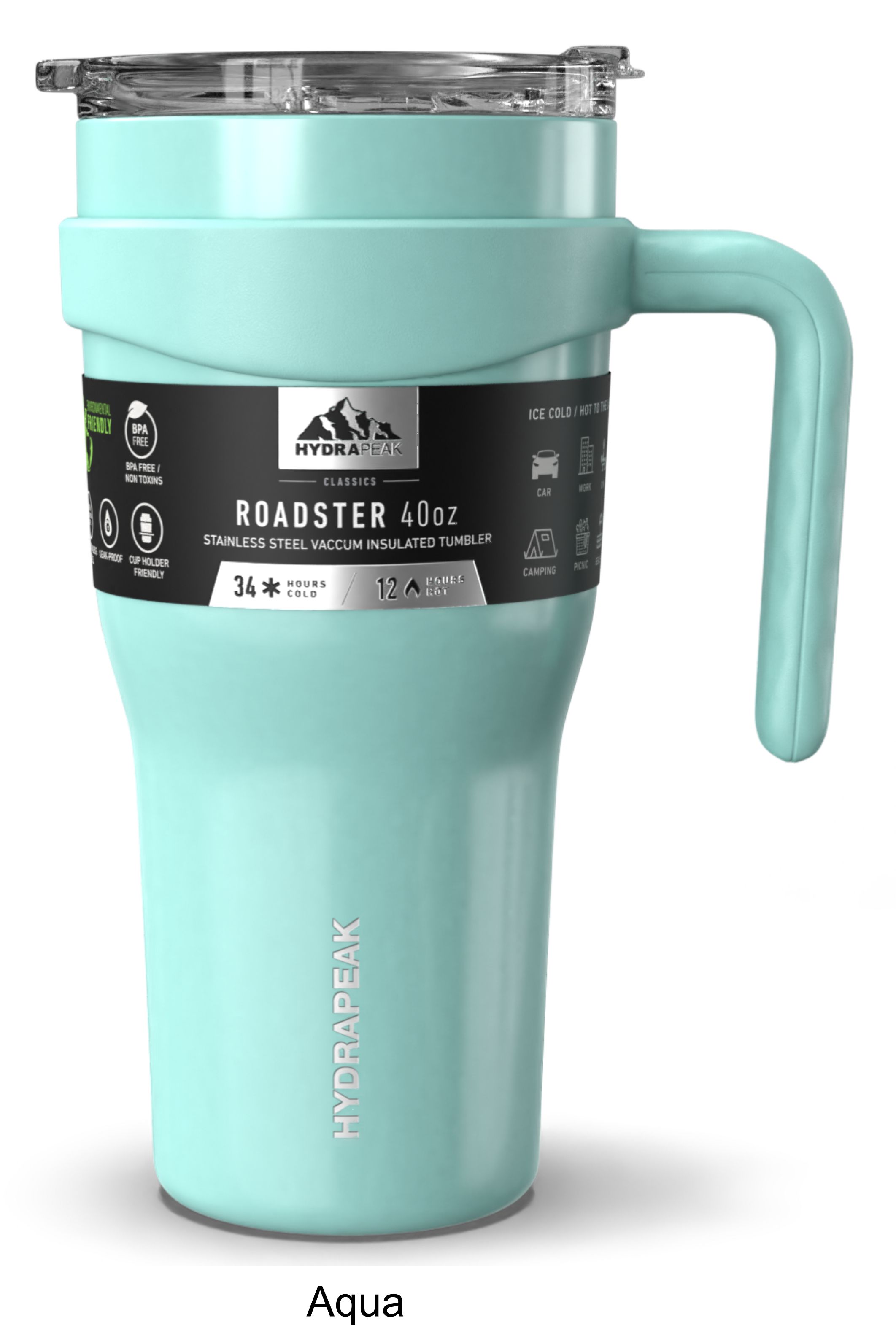 40 oz Hydrapeak Roadster Tumbler LIFETIME WARRANTY! 8