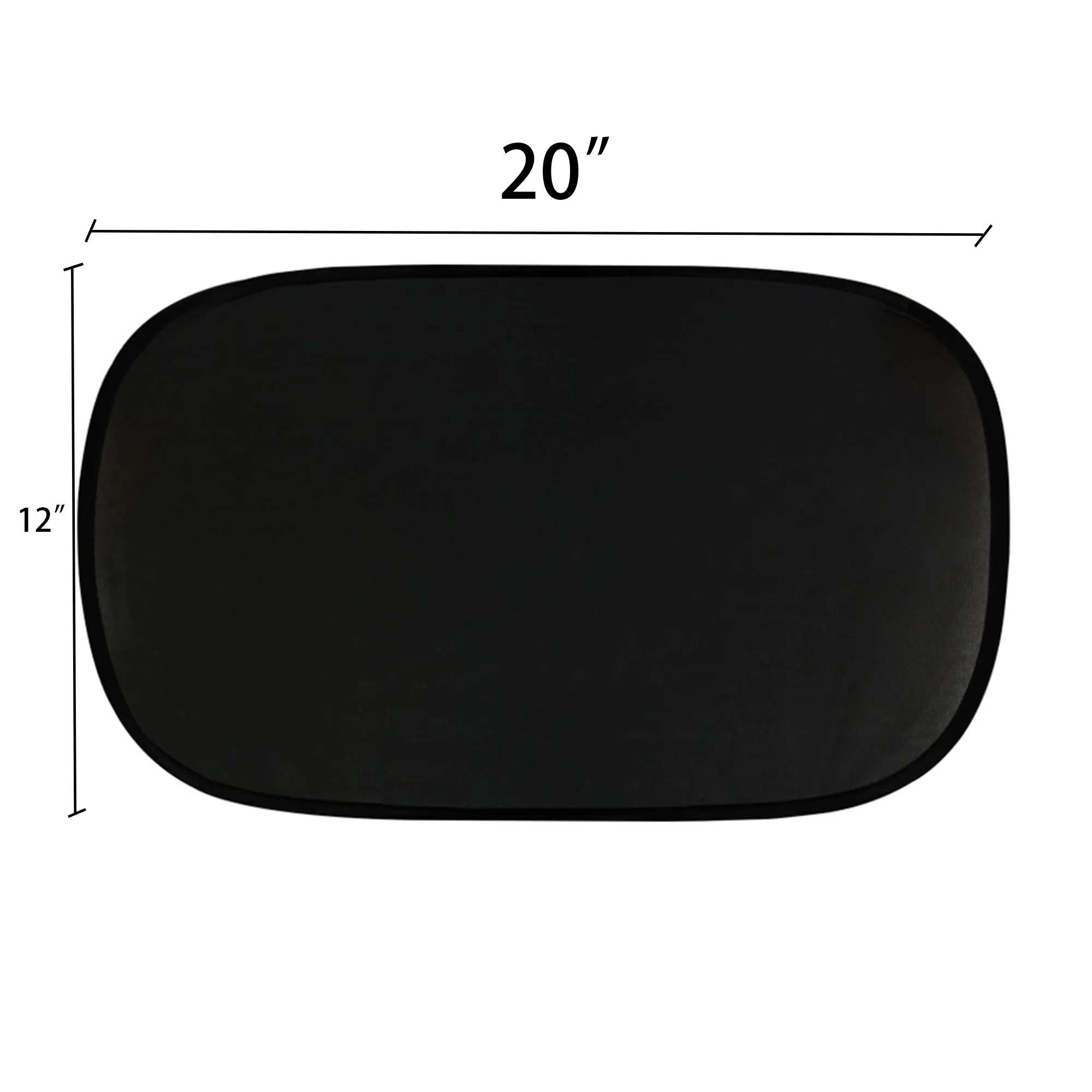 A Pair Of Full Color Black Mesh Car Side Sunshade 2