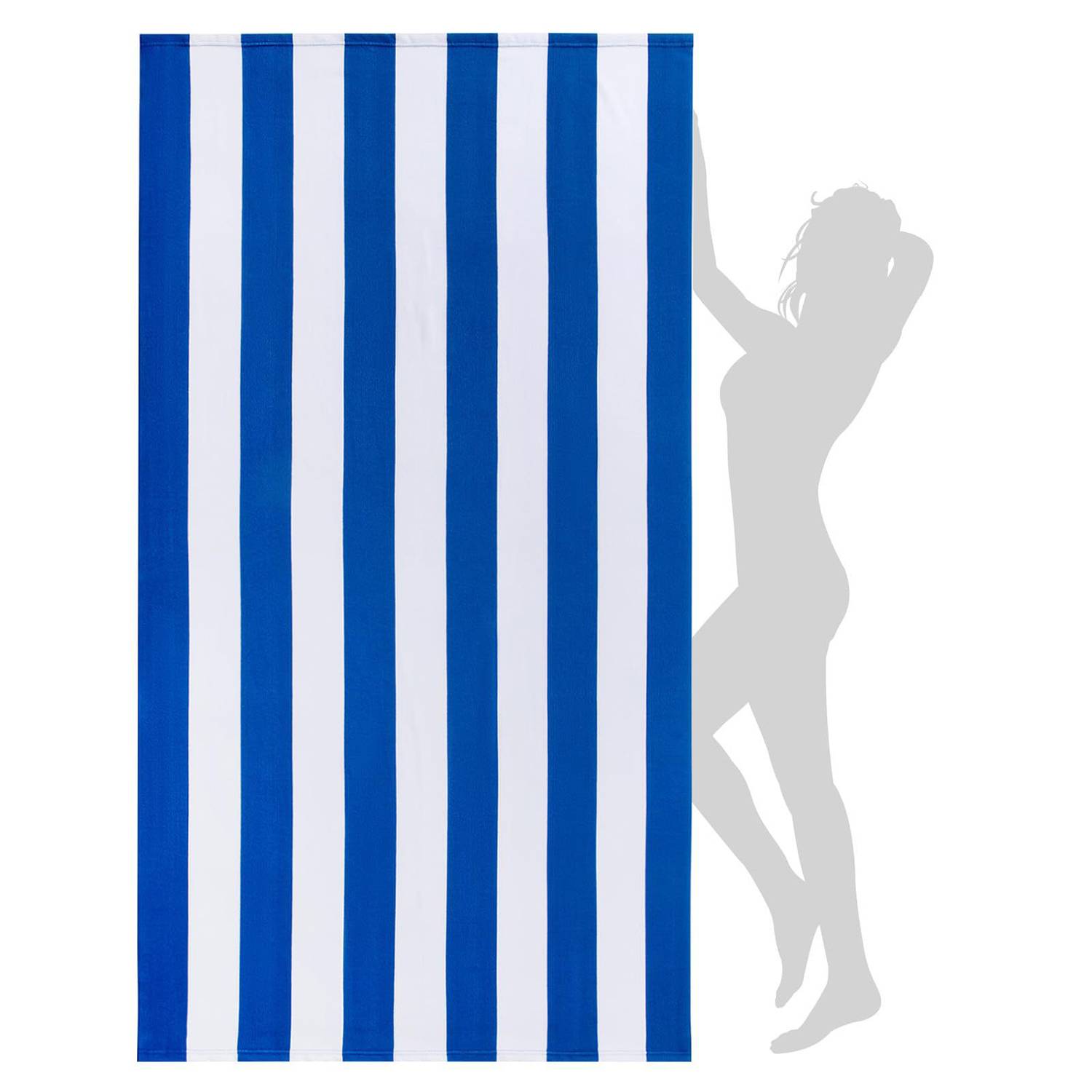 Lightweight Quick-Dry Colorful Striped Beach Towel 1