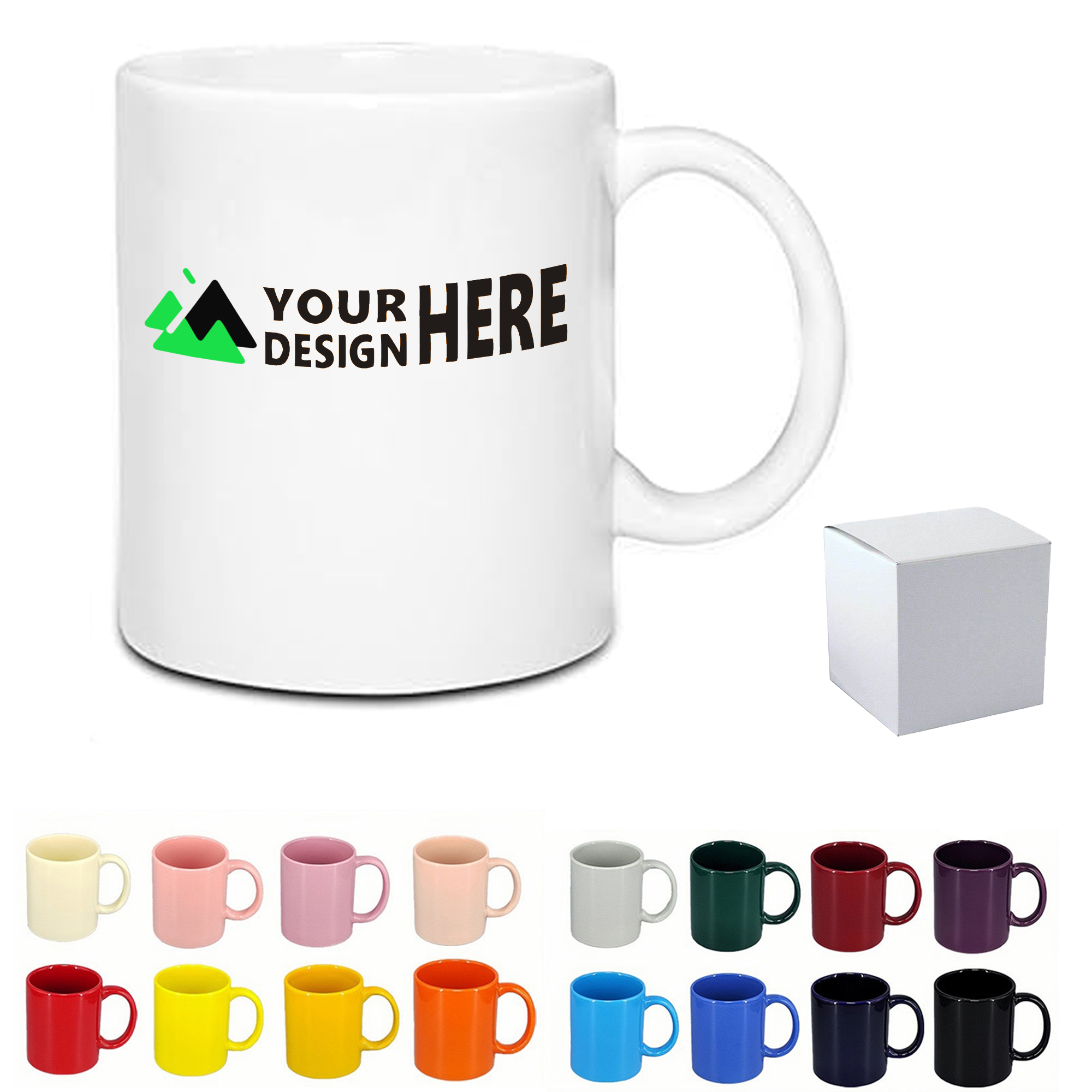 MOQ 50 Coffee Mug Ceramic Cup 11oz 4