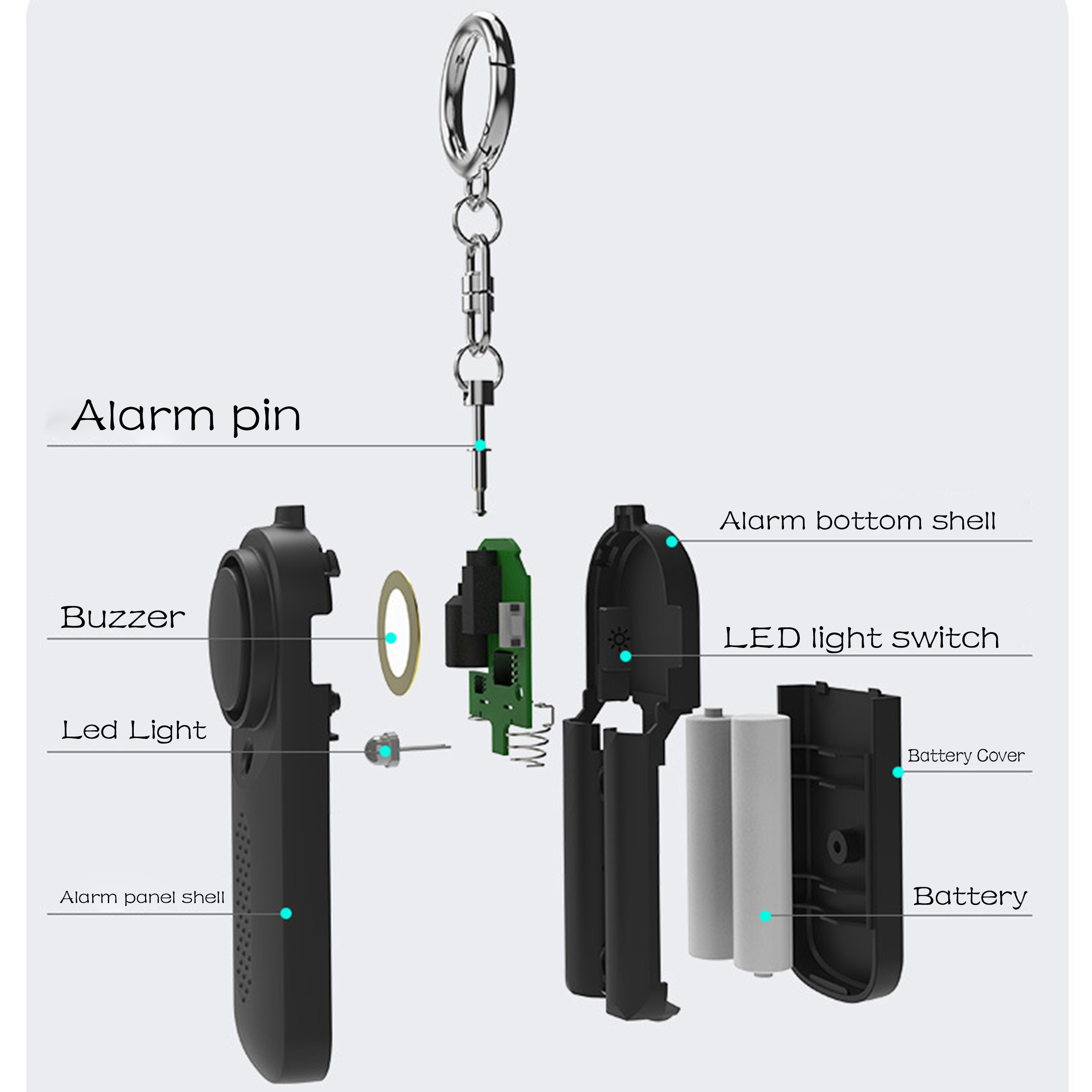Abs 130 Decibel Personal Alarm 15