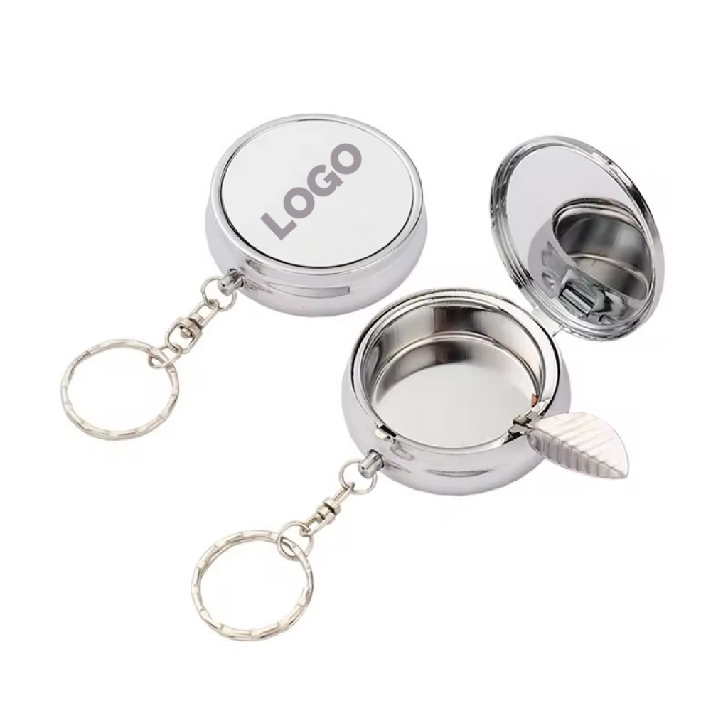 MOQ 10 pcs Portable Round Ash Tray 2