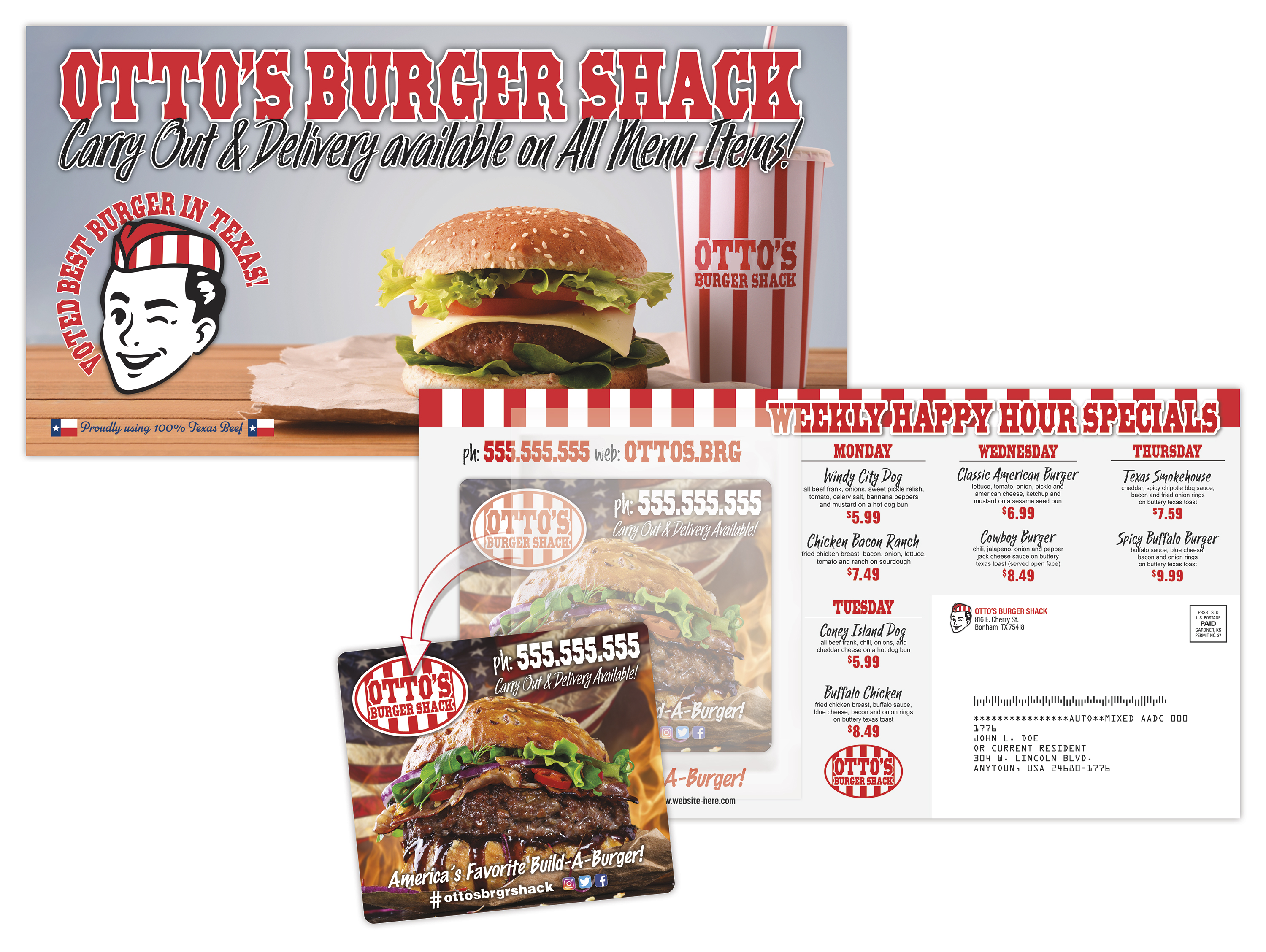 ClearPeel Postcard (10.5x5.5) - Laminated with 3.5x4 Magnet (25 mil.) - 14 pt. 1