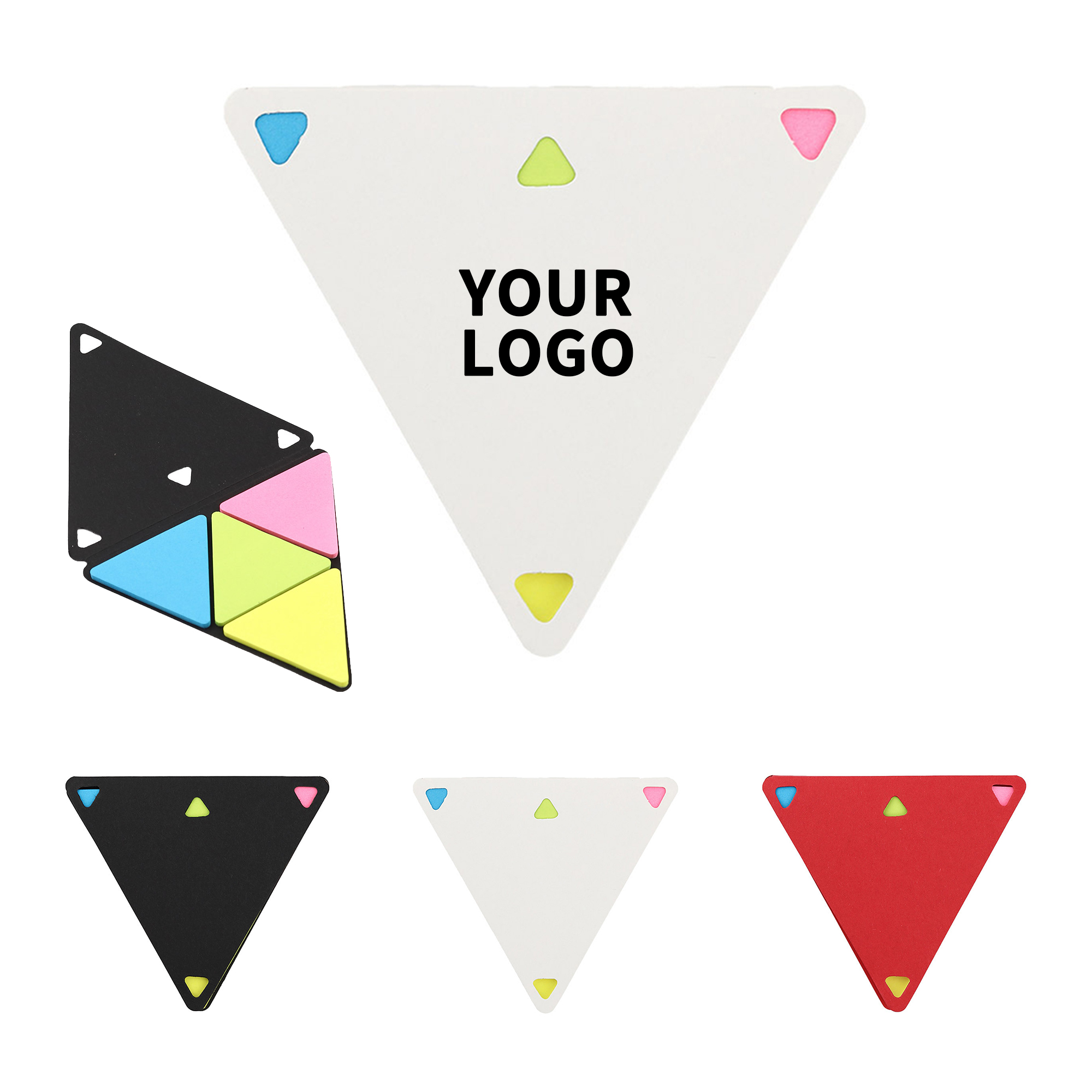 Triangle Shape Kraft Cover Sticky Note Pad 4.1" X 3.5" 5